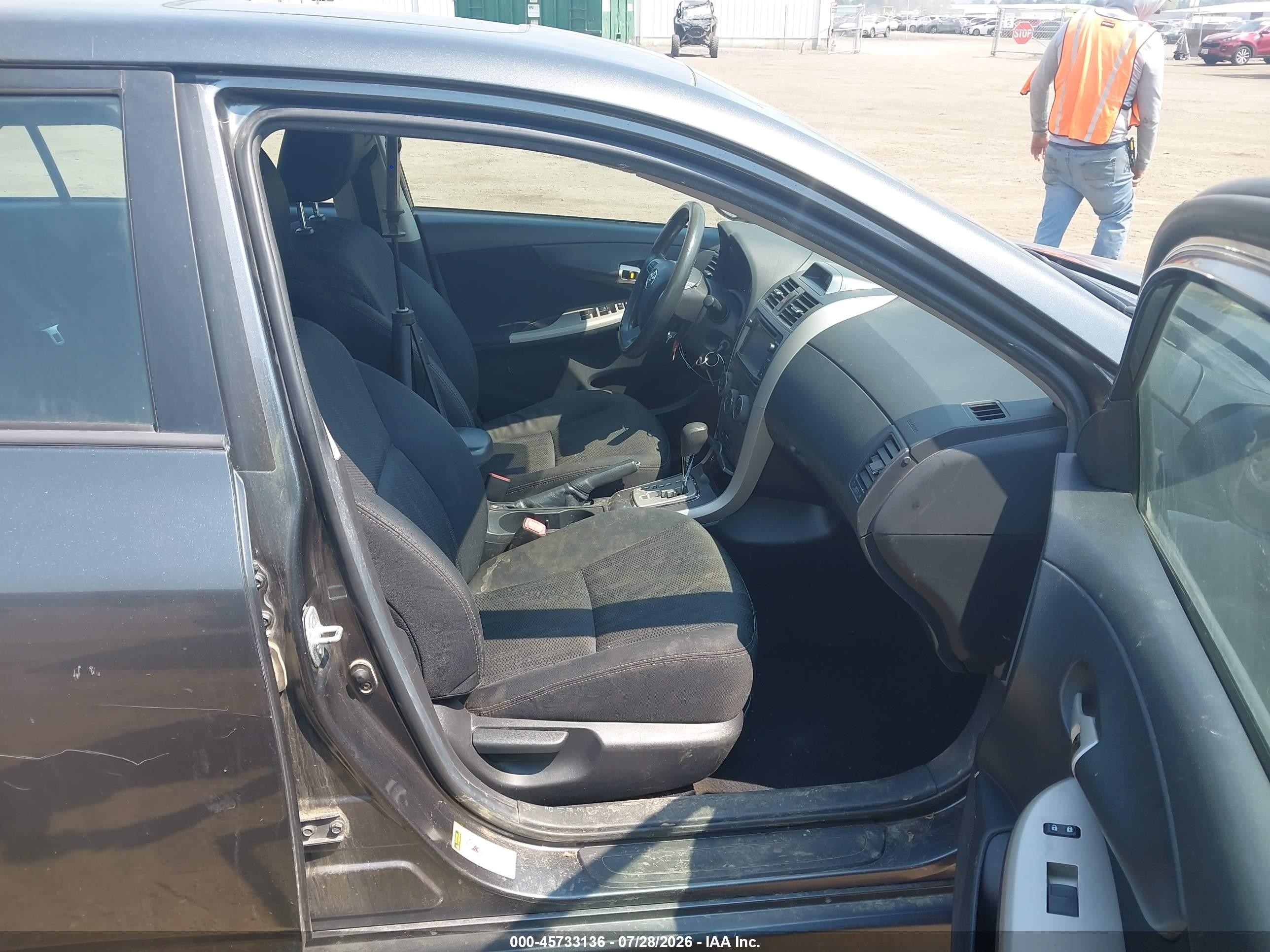 2013 Toyota Corolla S Gray vin: 2T1BU4EE8DC086744