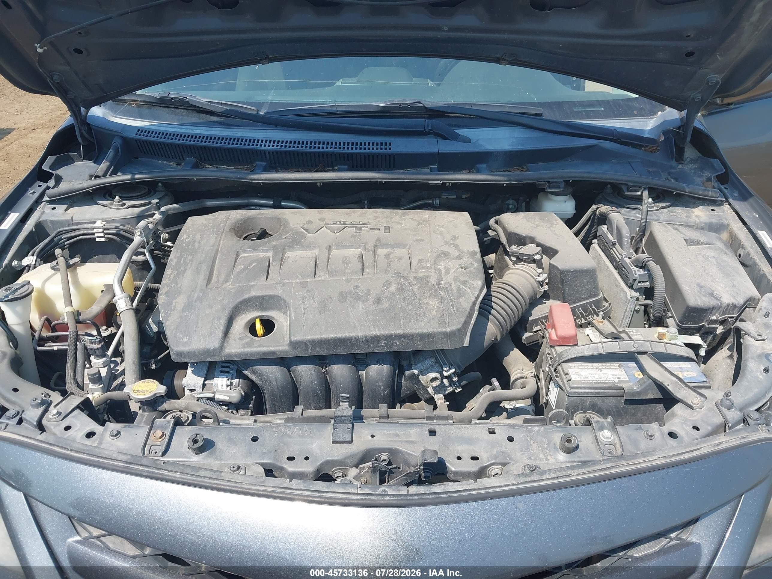 2013 Toyota Corolla S Gray vin: 2T1BU4EE8DC086744