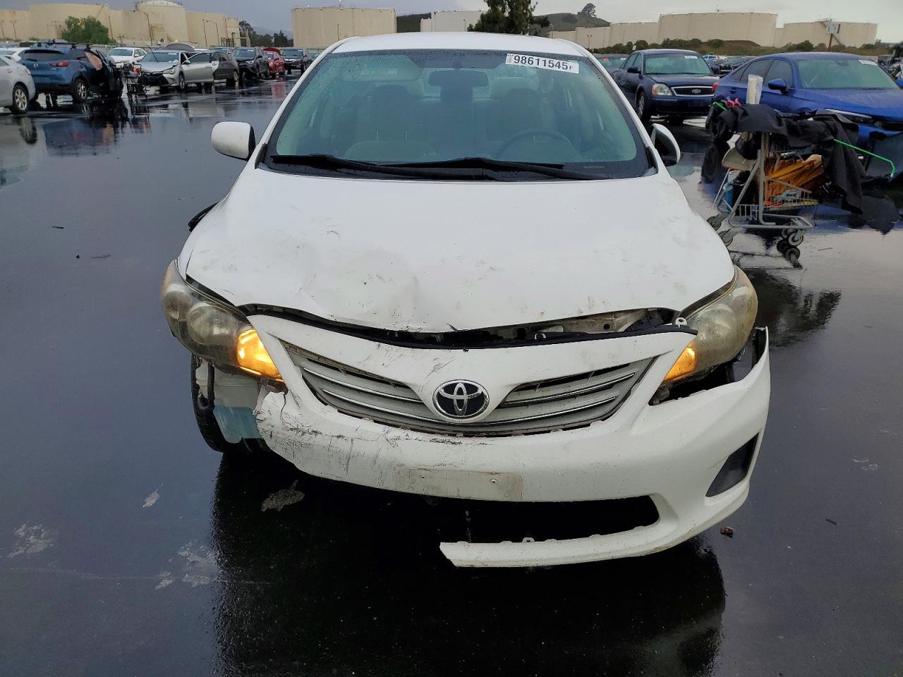2013 Toyota Corolla Base White vin: 2T1BU4EE8DC088719