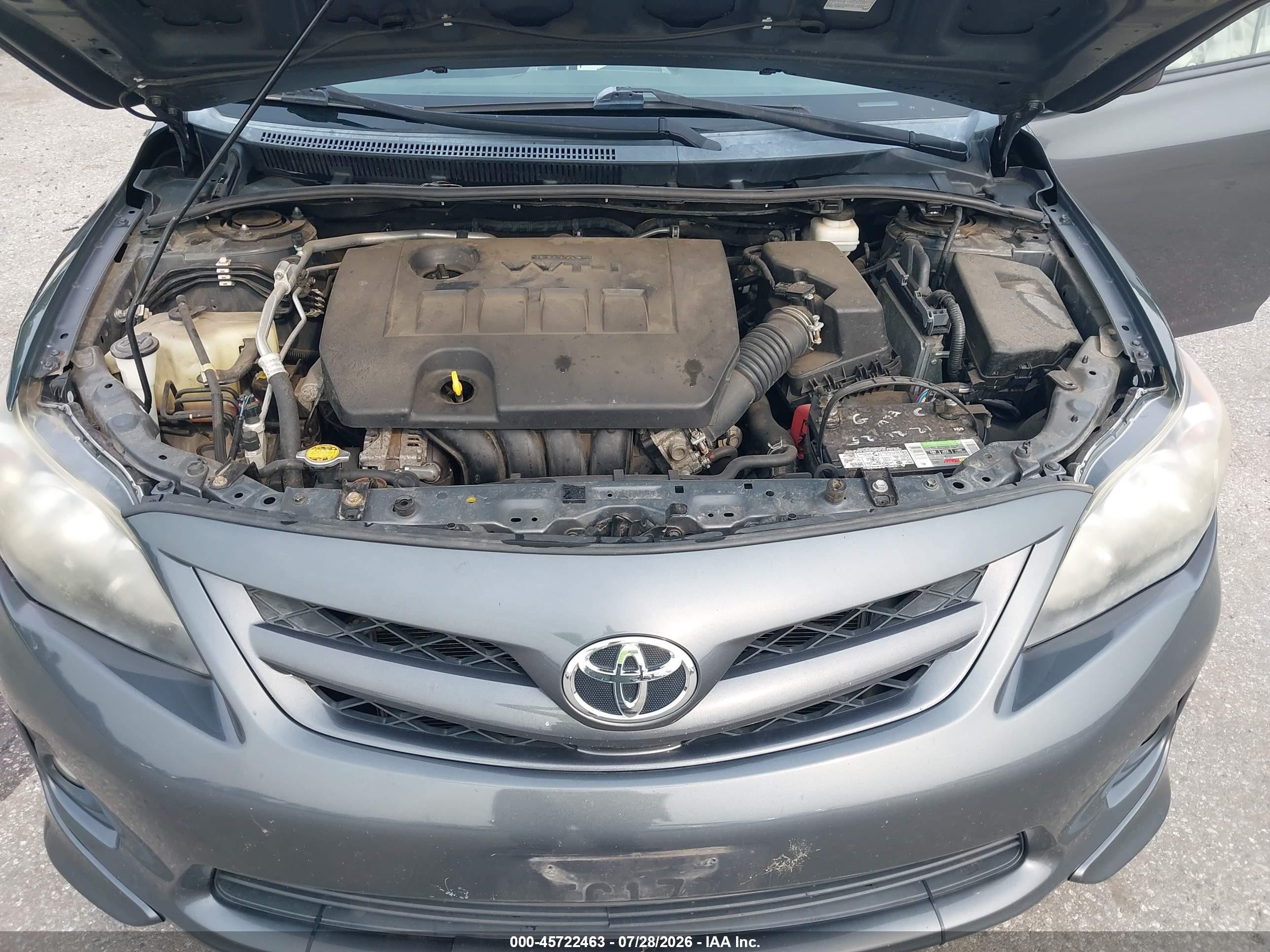 2013 Toyota Corolla S Gray vin: 2T1BU4EE8DC092611