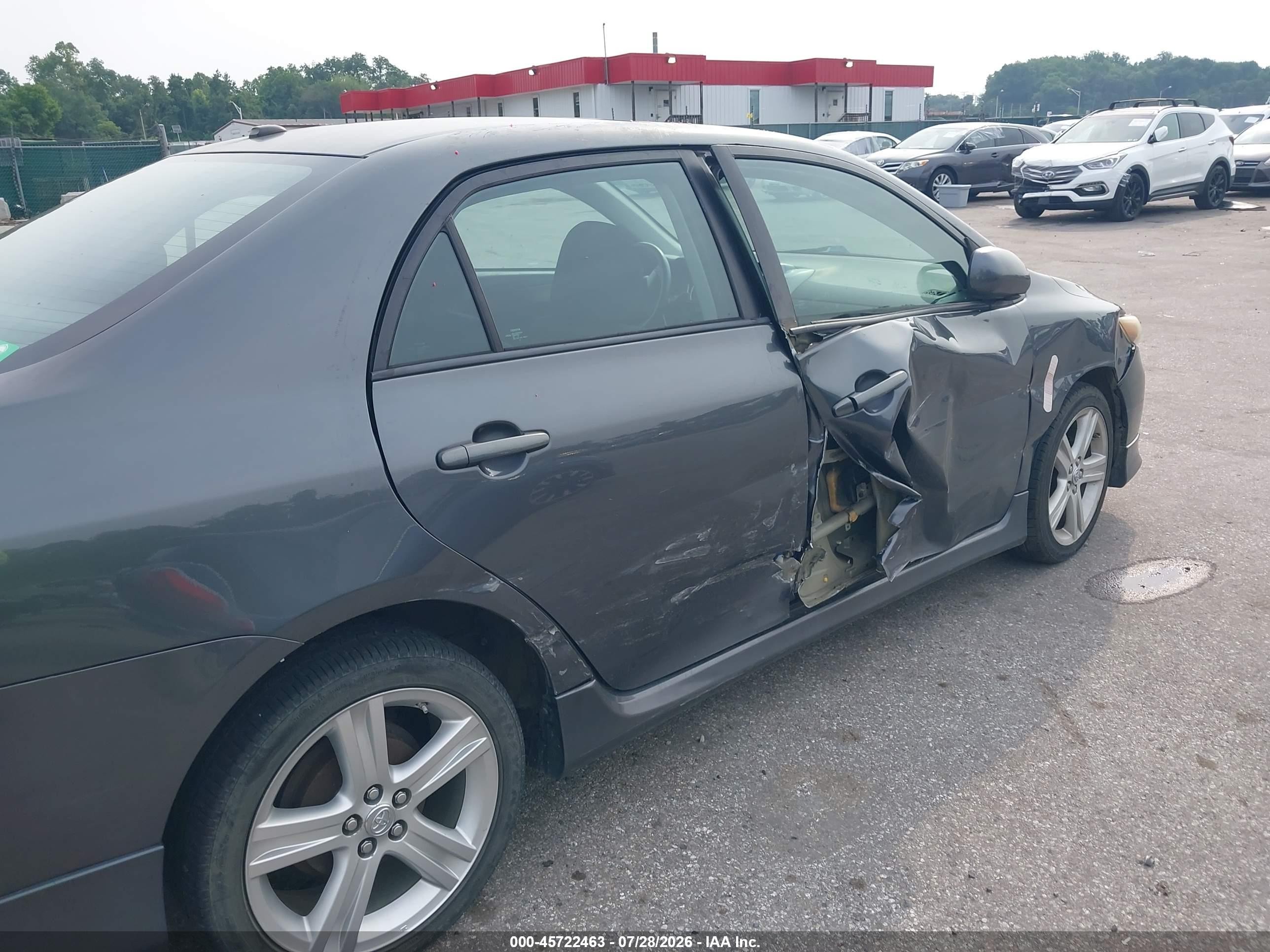 2013 Toyota Corolla S Gray vin: 2T1BU4EE8DC092611