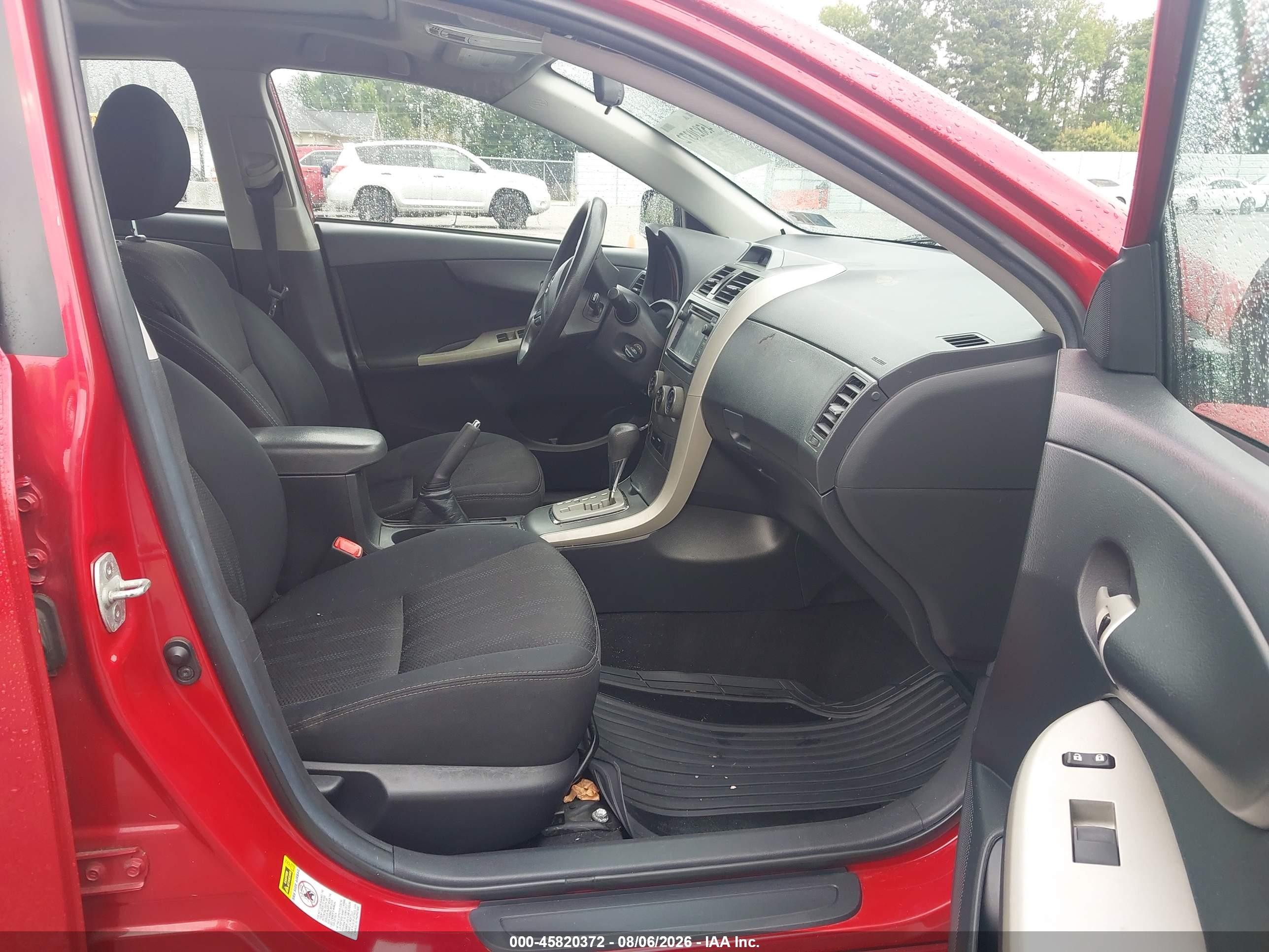 2013 Toyota Corolla S Red vin: 2T1BU4EE8DC108614