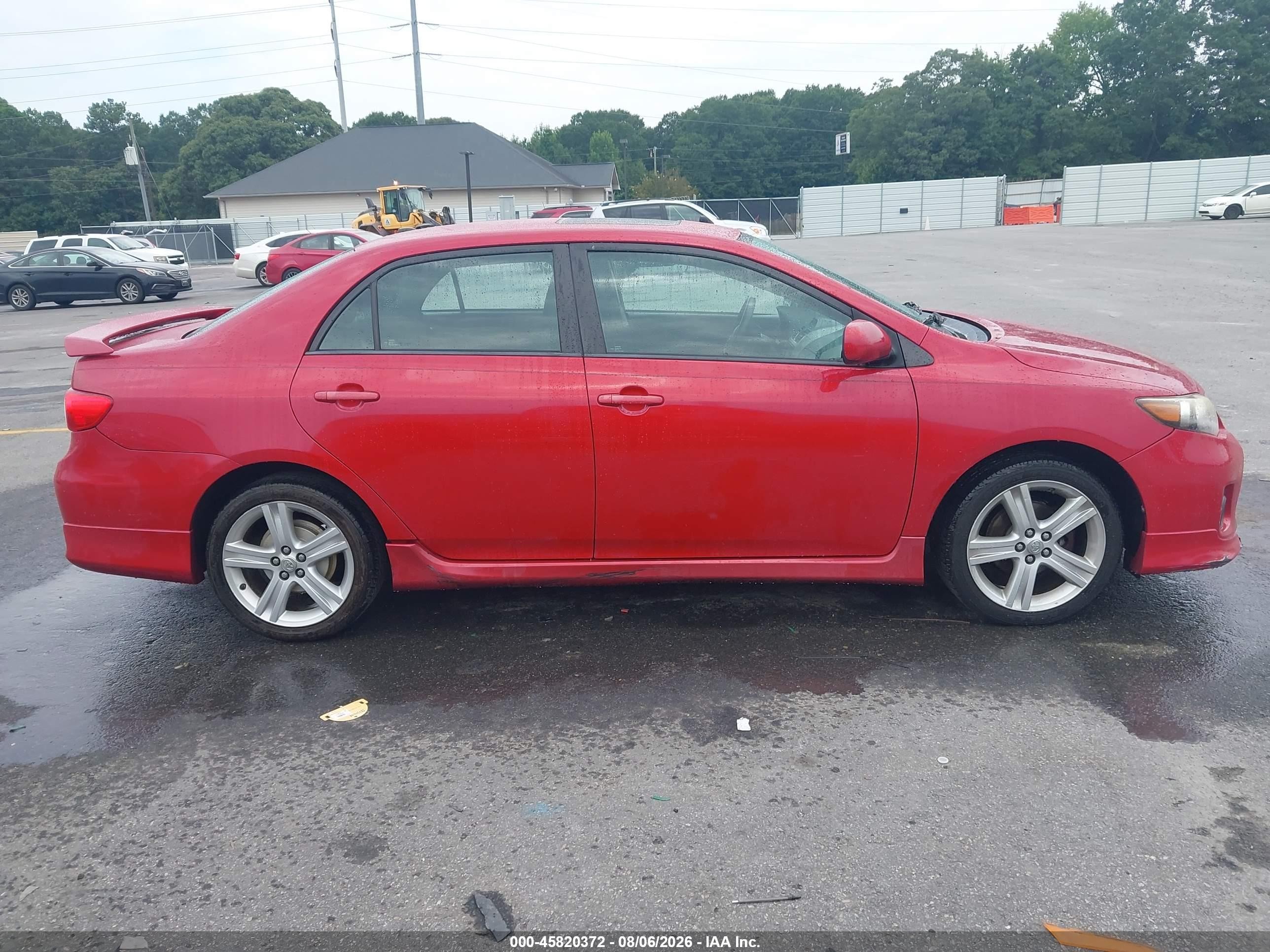 2013 Toyota Corolla S Red vin: 2T1BU4EE8DC108614
