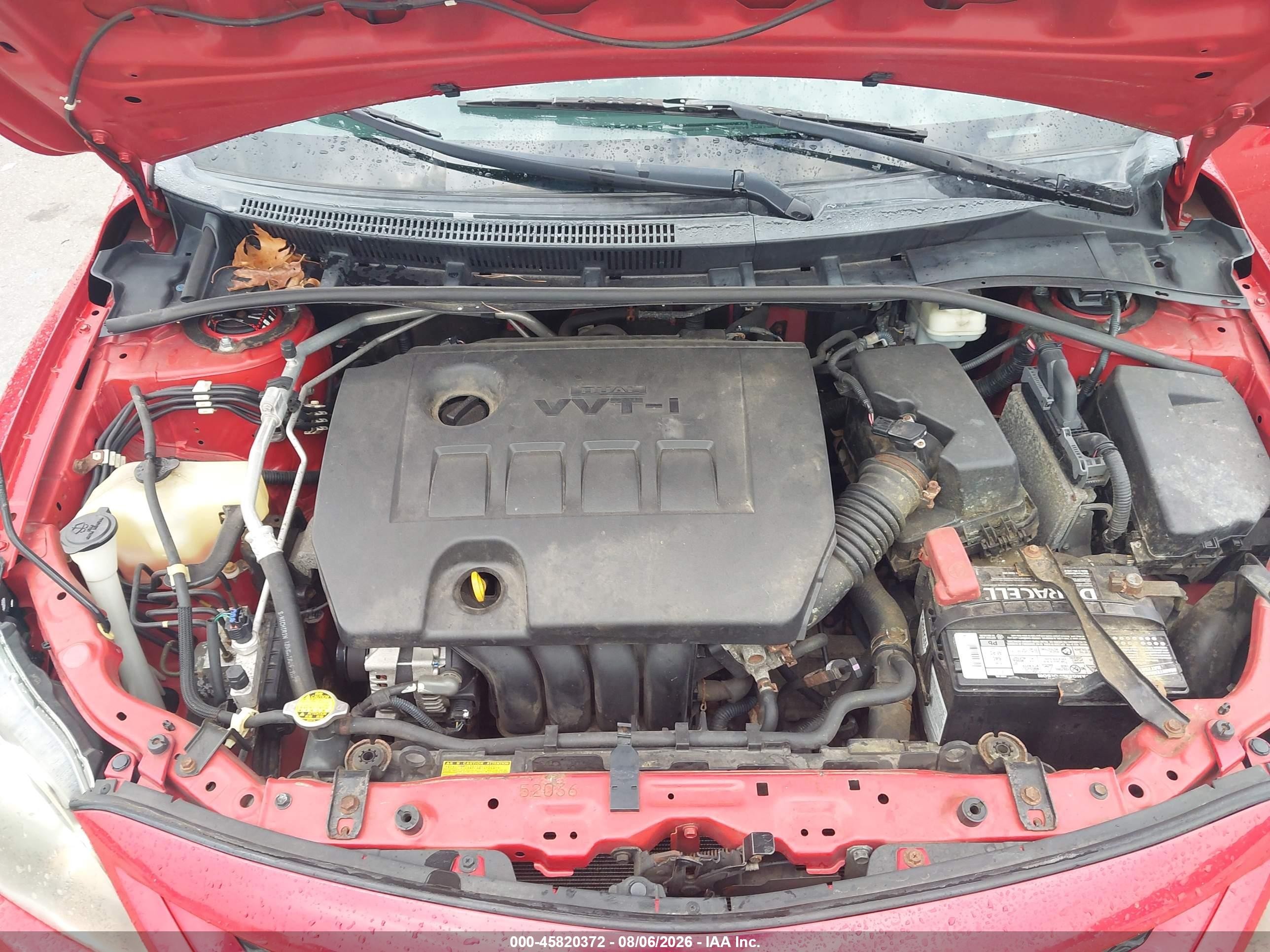 2013 Toyota Corolla S Red vin: 2T1BU4EE8DC108614