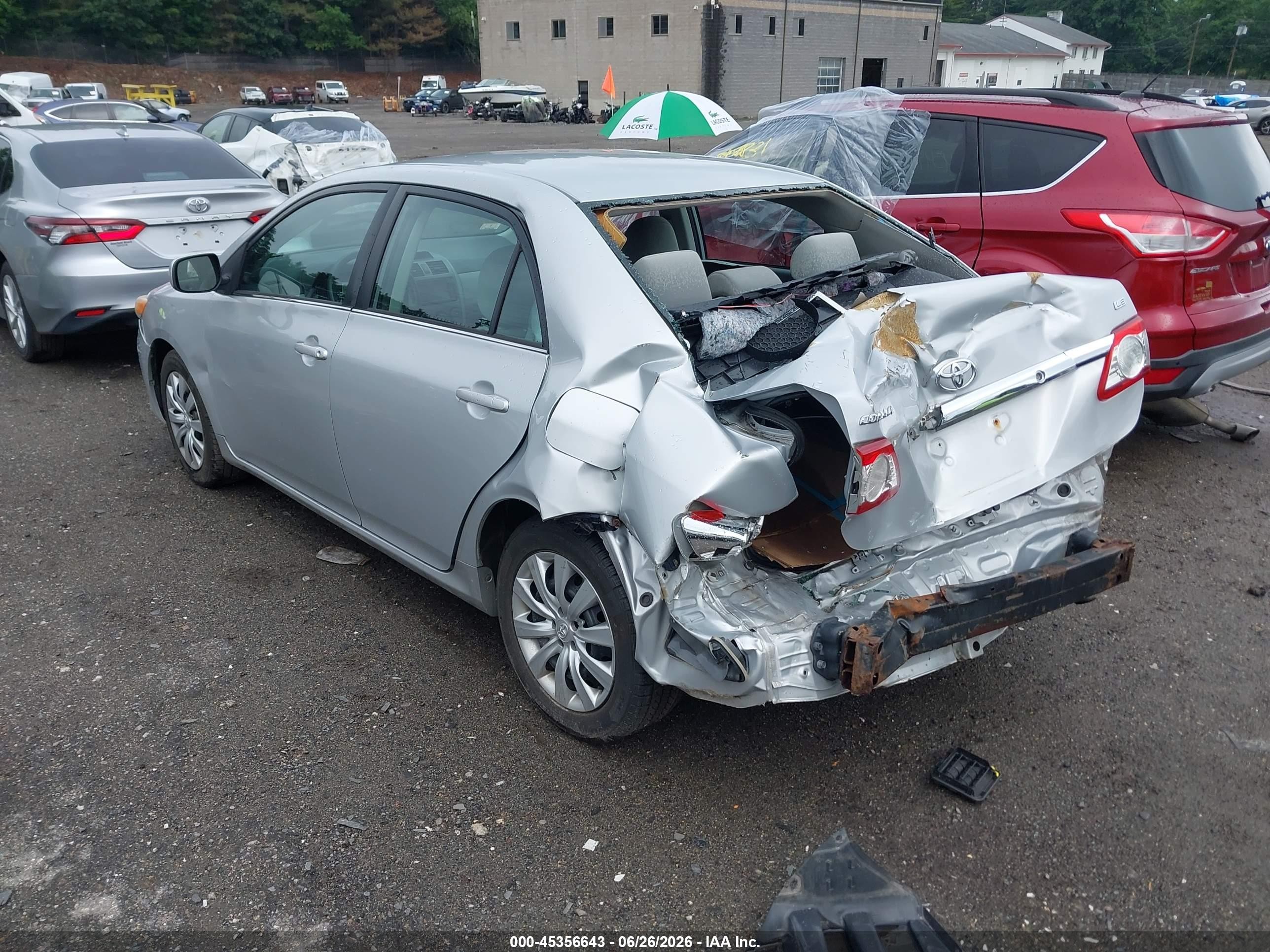 2013 Toyota Corolla Le Gray vin: 2T1BU4EE8DC111013