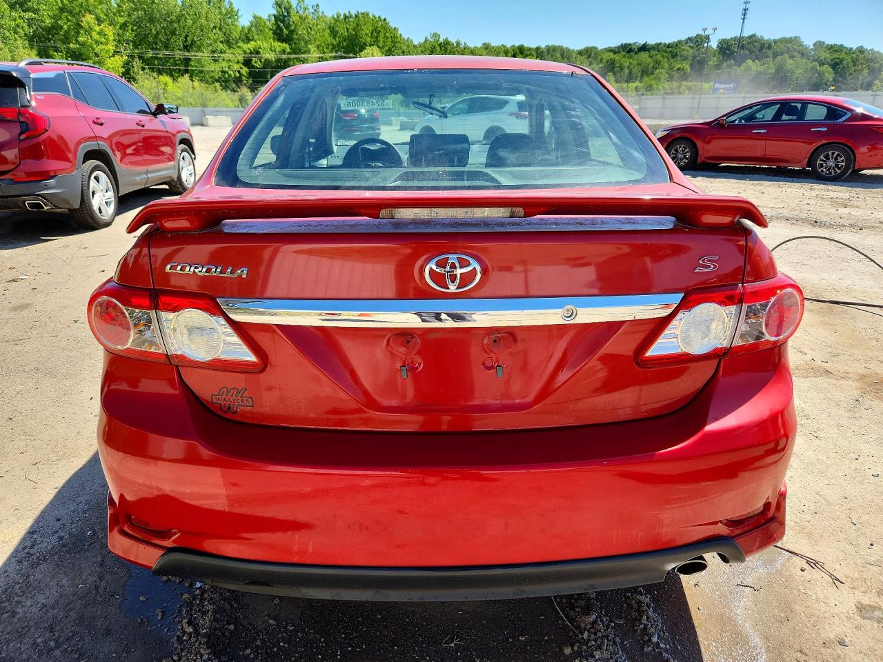 2013 Toyota Corolla S Red vin: 2T1BU4EE8DC921774