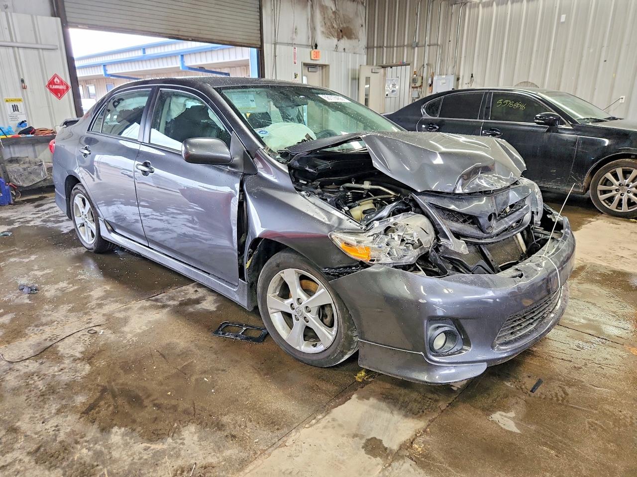 2013 Toyota Corolla S Gray vin: 2T1BU4EE8DC960980