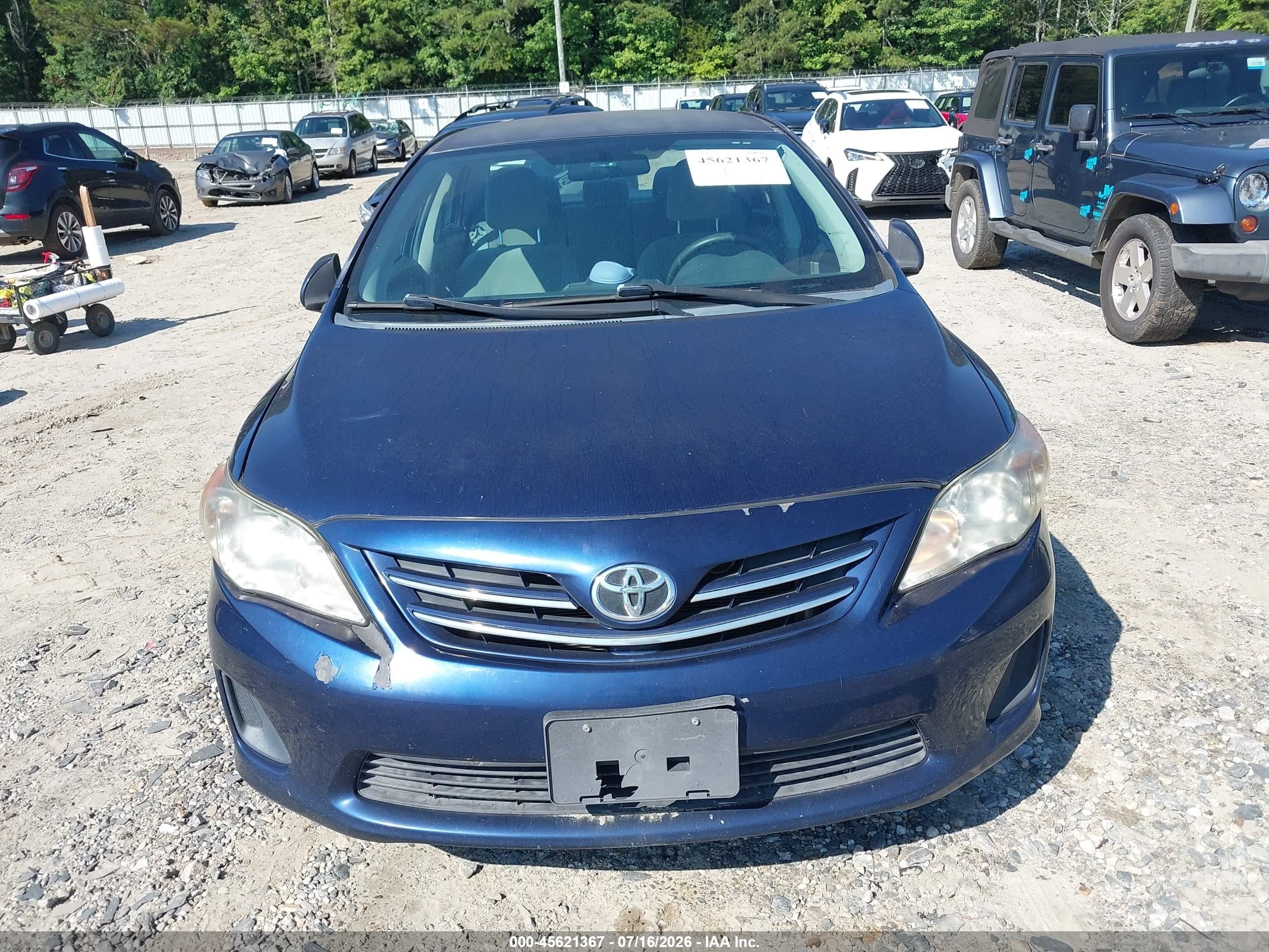 2013 Toyota Corolla Le Dark Blue vin: 2T1BU4EE8DC961921