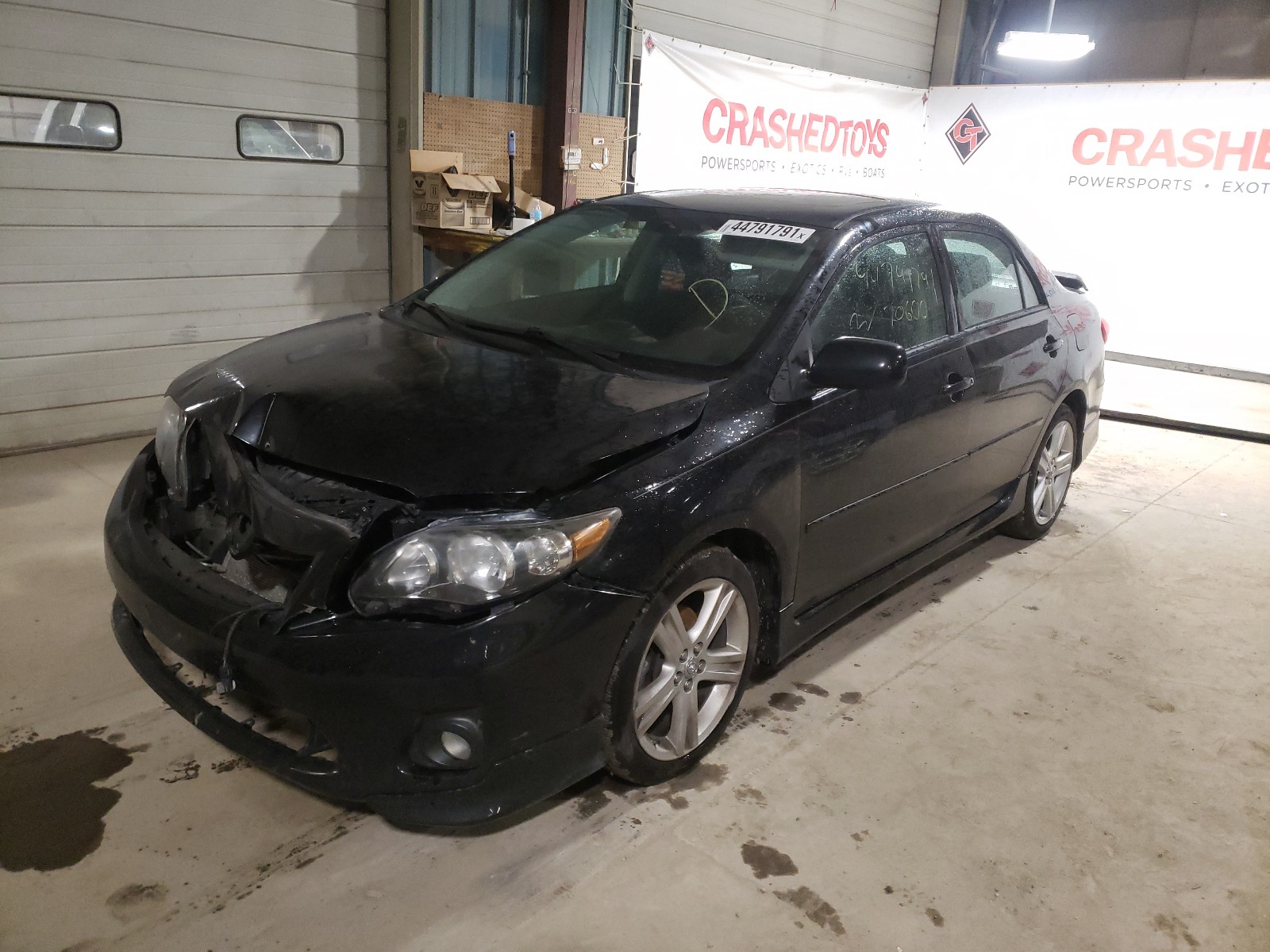 2013 Toyota Corolla Base Black vin: 2T1BU4EE8DC967508