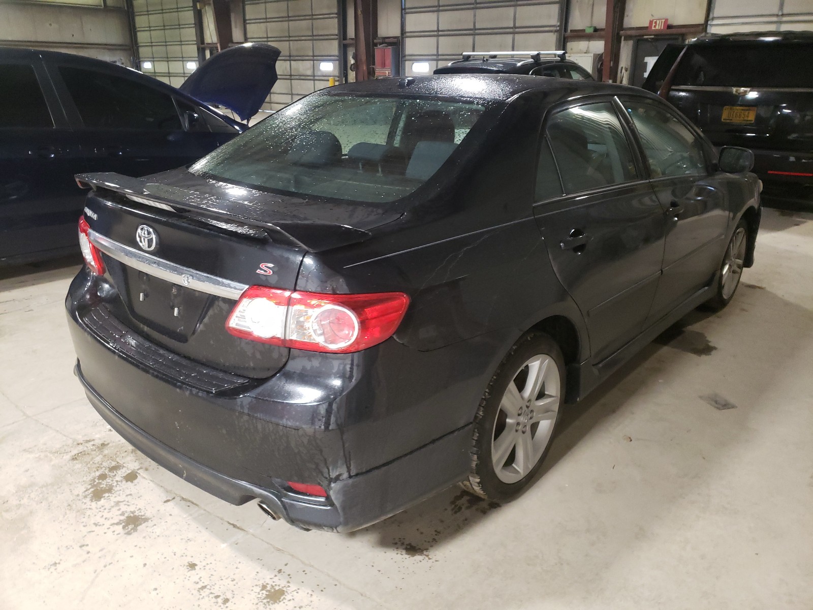 2013 Toyota Corolla Base Black vin: 2T1BU4EE8DC967508