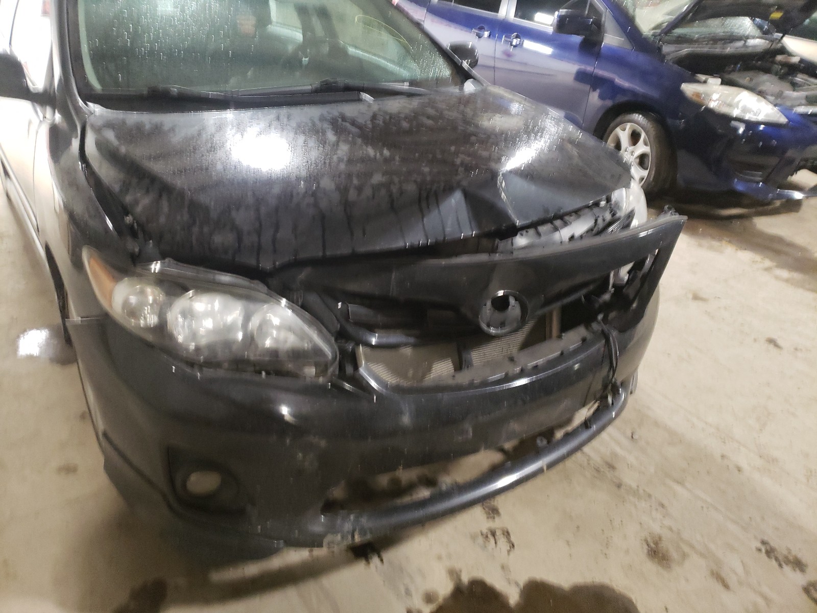 2013 Toyota Corolla Base Black vin: 2T1BU4EE8DC967508