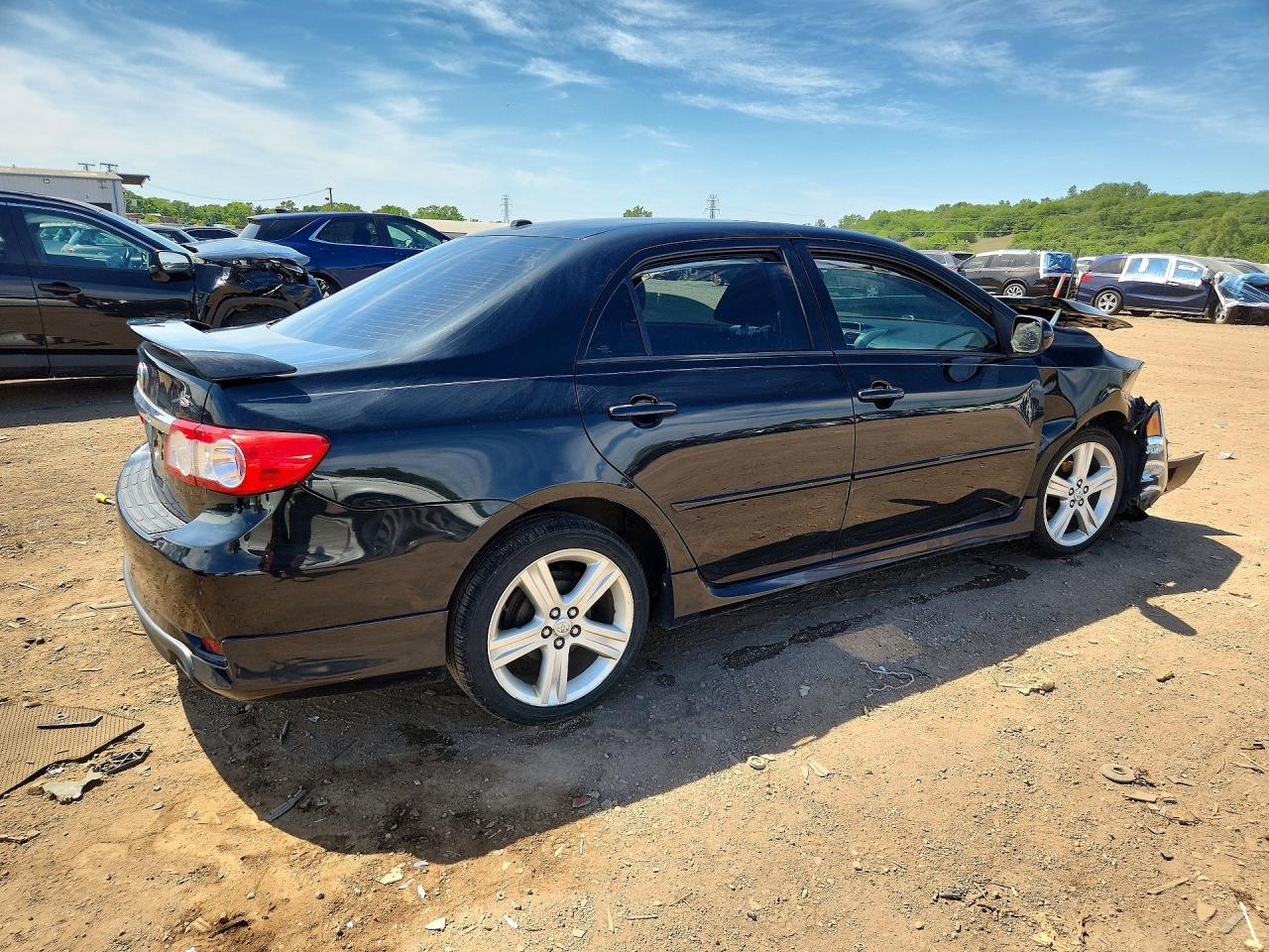 2013 Toyota Corolla S Black vin: 2T1BU4EE8DC967508