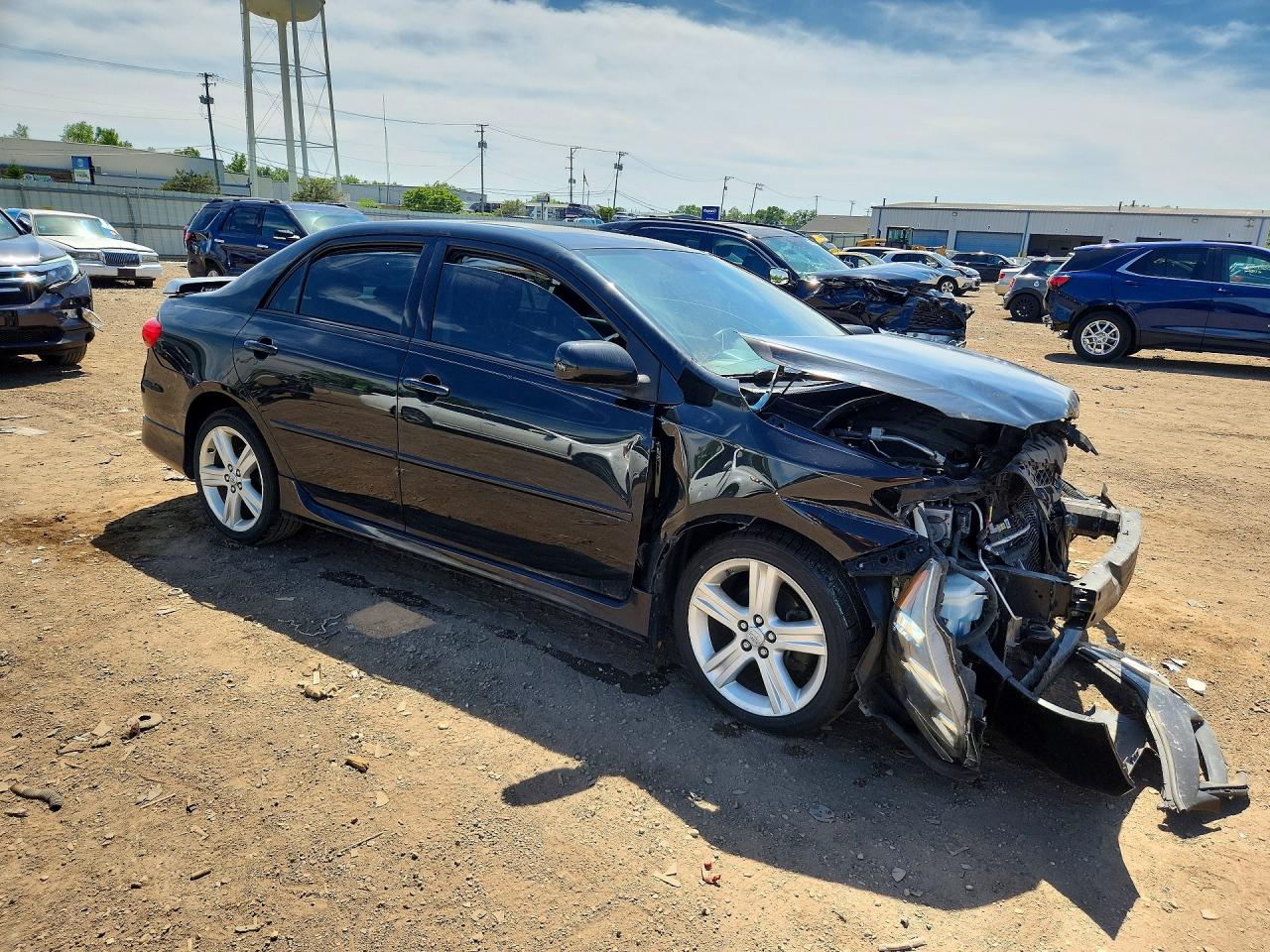 2013 Toyota Corolla S Black vin: 2T1BU4EE8DC967508