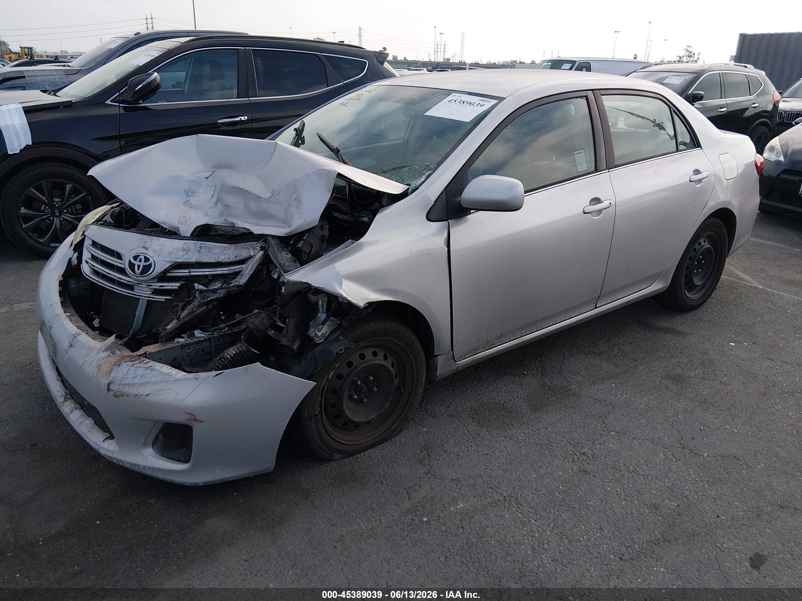 2013 Toyota Corolla Le Silver vin: 2T1BU4EE8DC970960