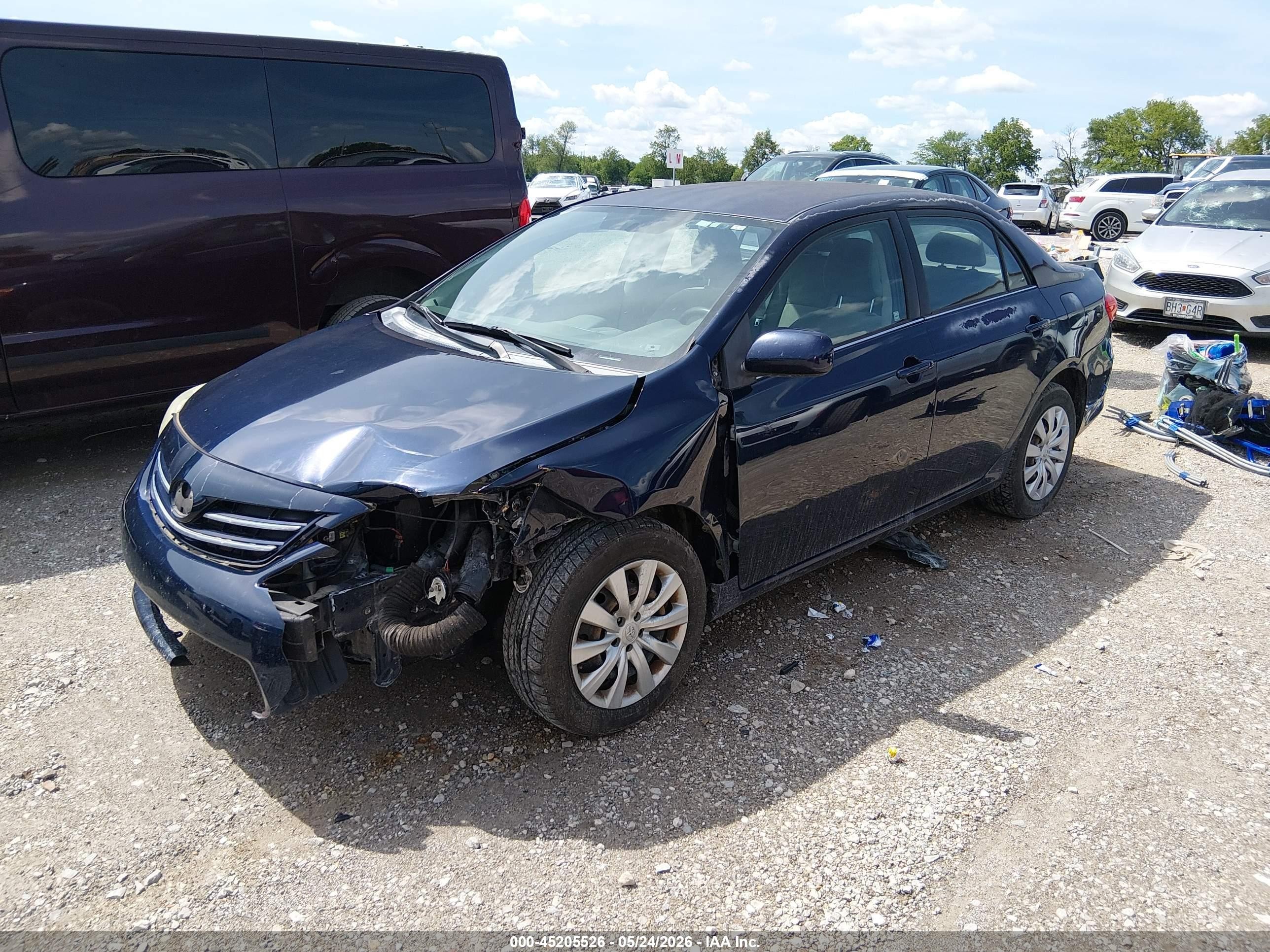 2013 Toyota Corolla Le Dark Blue vin: 2T1BU4EE8DC993011