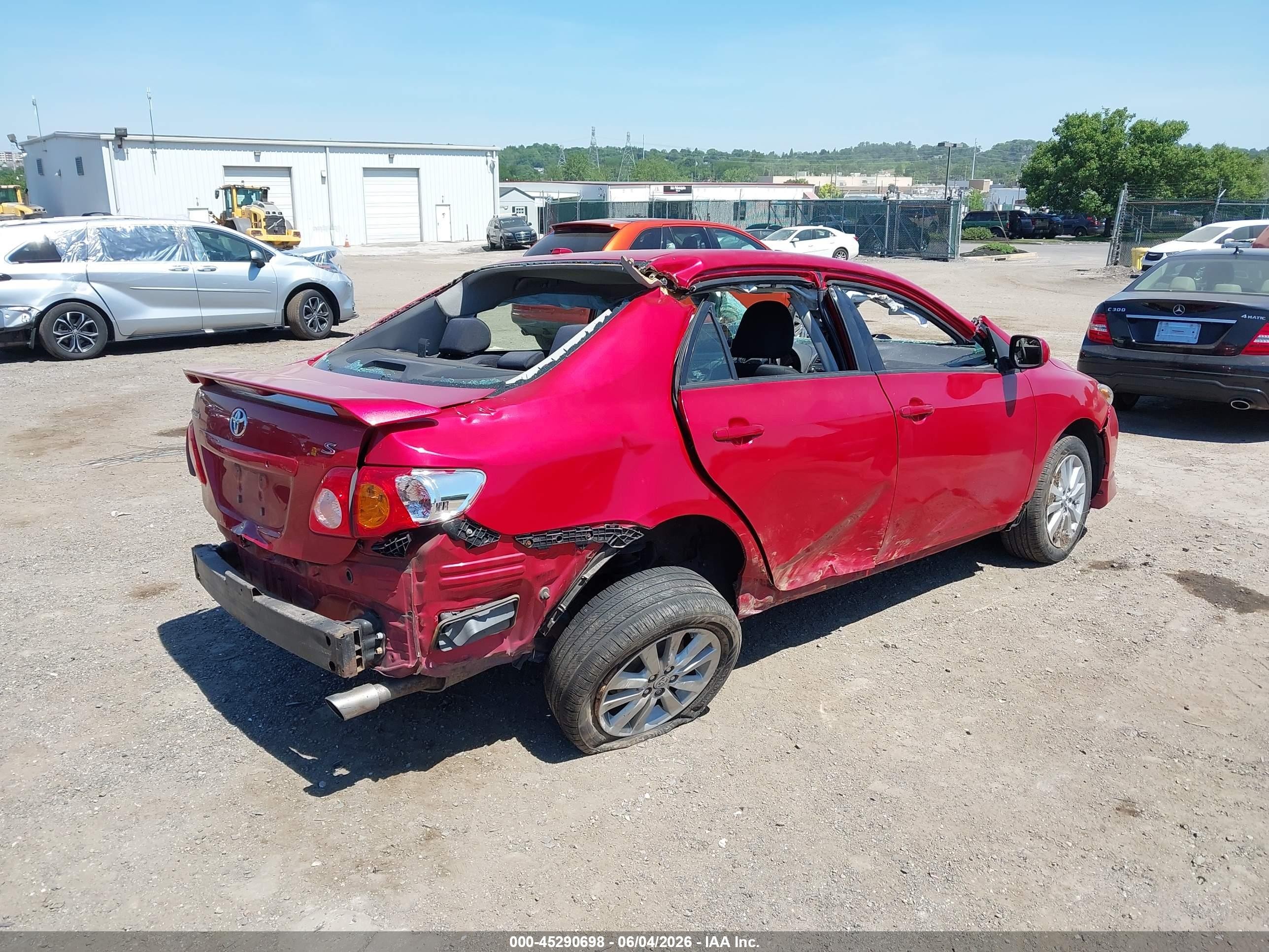2010 Toyota Corolla S Red vin: 2T1BU4EE9AC229082
