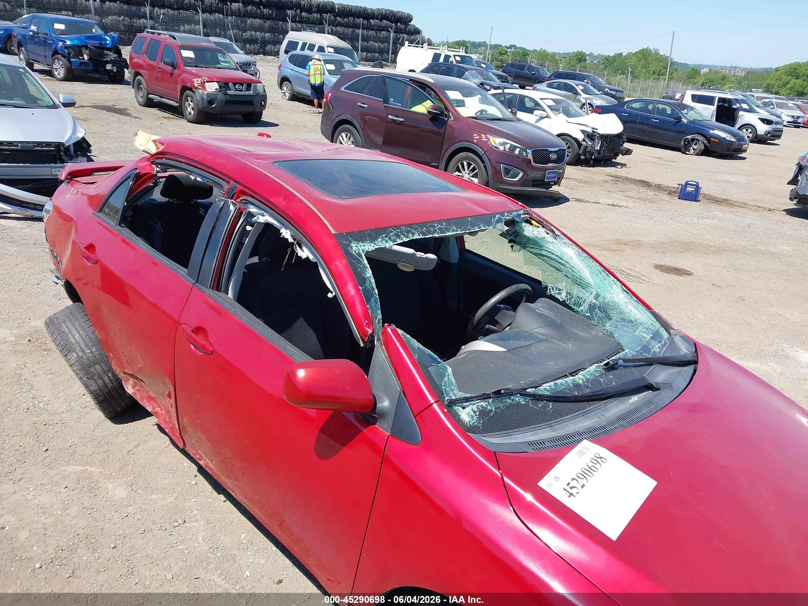 2010 Toyota Corolla S Red vin: 2T1BU4EE9AC229082