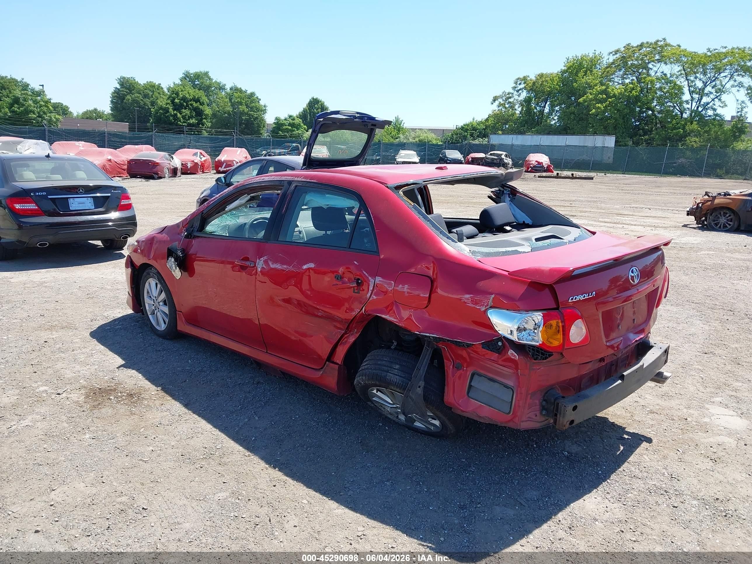 2010 Toyota Corolla S Red vin: 2T1BU4EE9AC229082