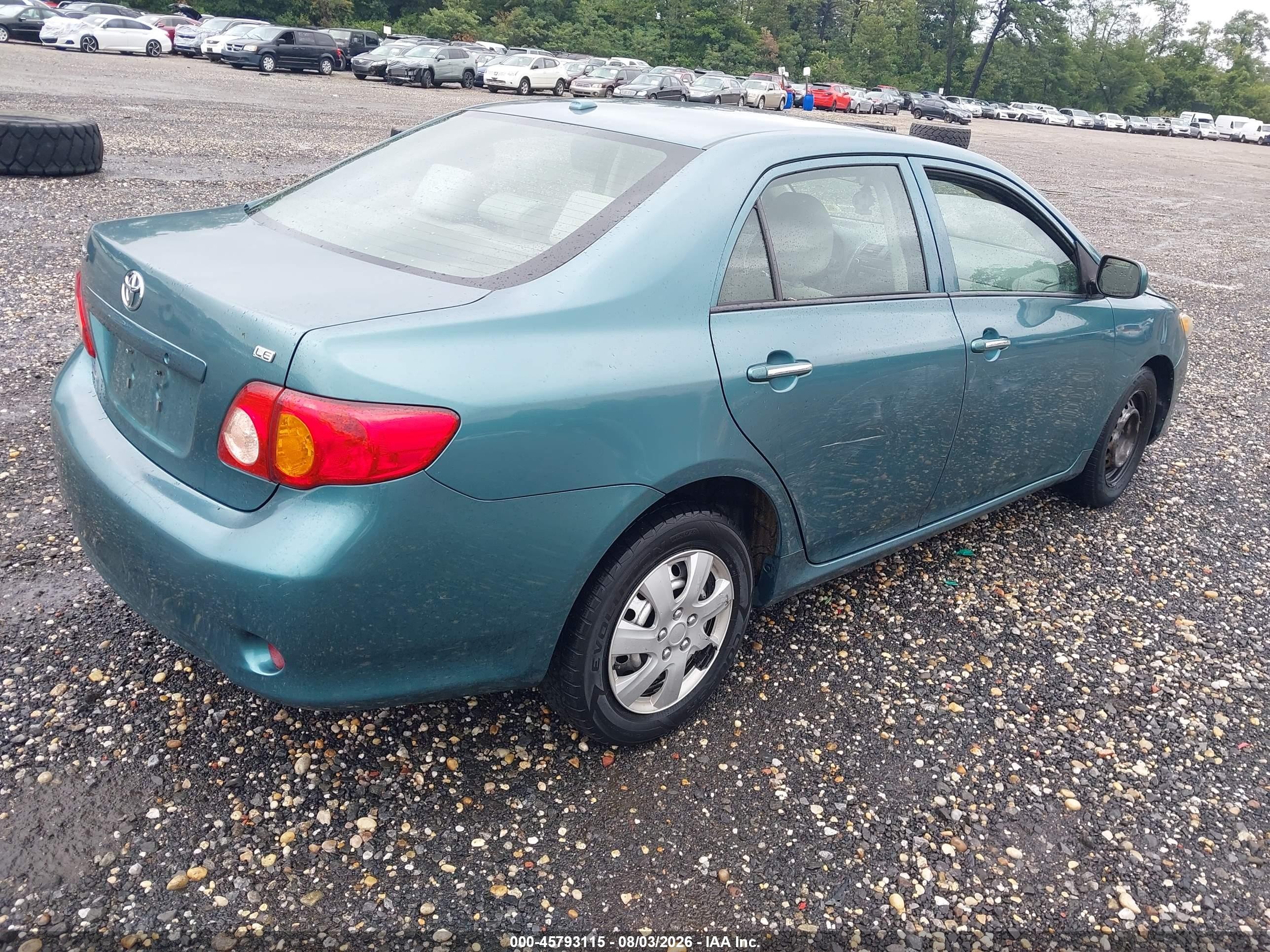 2010 Toyota Corolla Le Green vin: 2T1BU4EE9AC244536