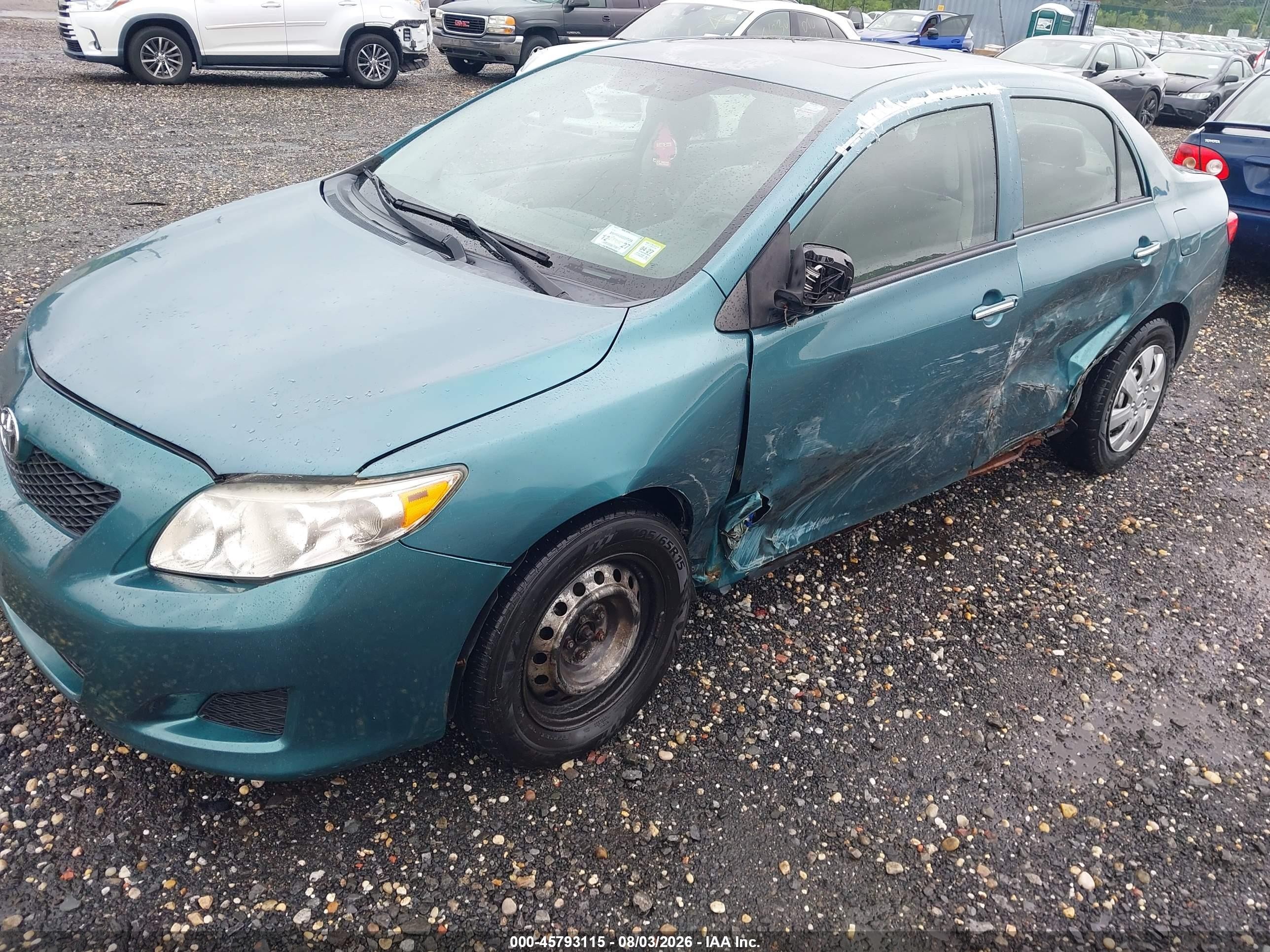2010 Toyota Corolla Le Green vin: 2T1BU4EE9AC244536