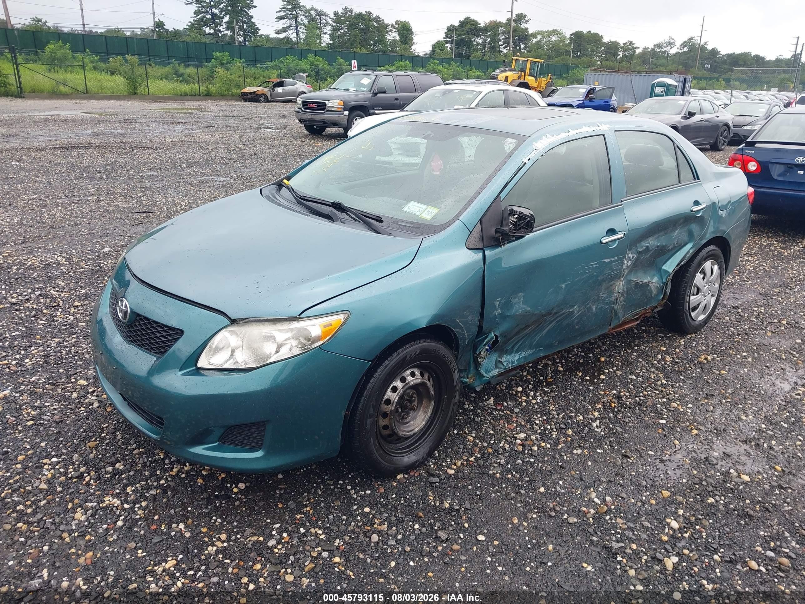 2010 Toyota Corolla Le Green vin: 2T1BU4EE9AC244536
