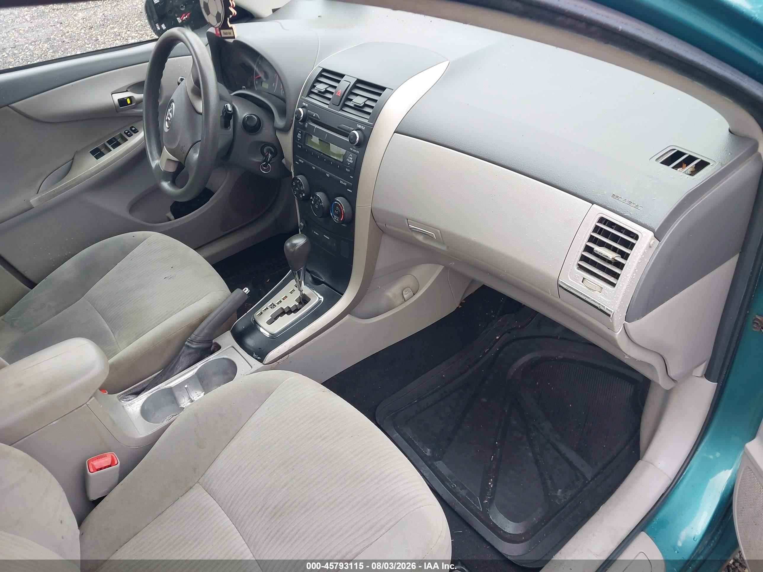 2010 Toyota Corolla Le Green vin: 2T1BU4EE9AC244536