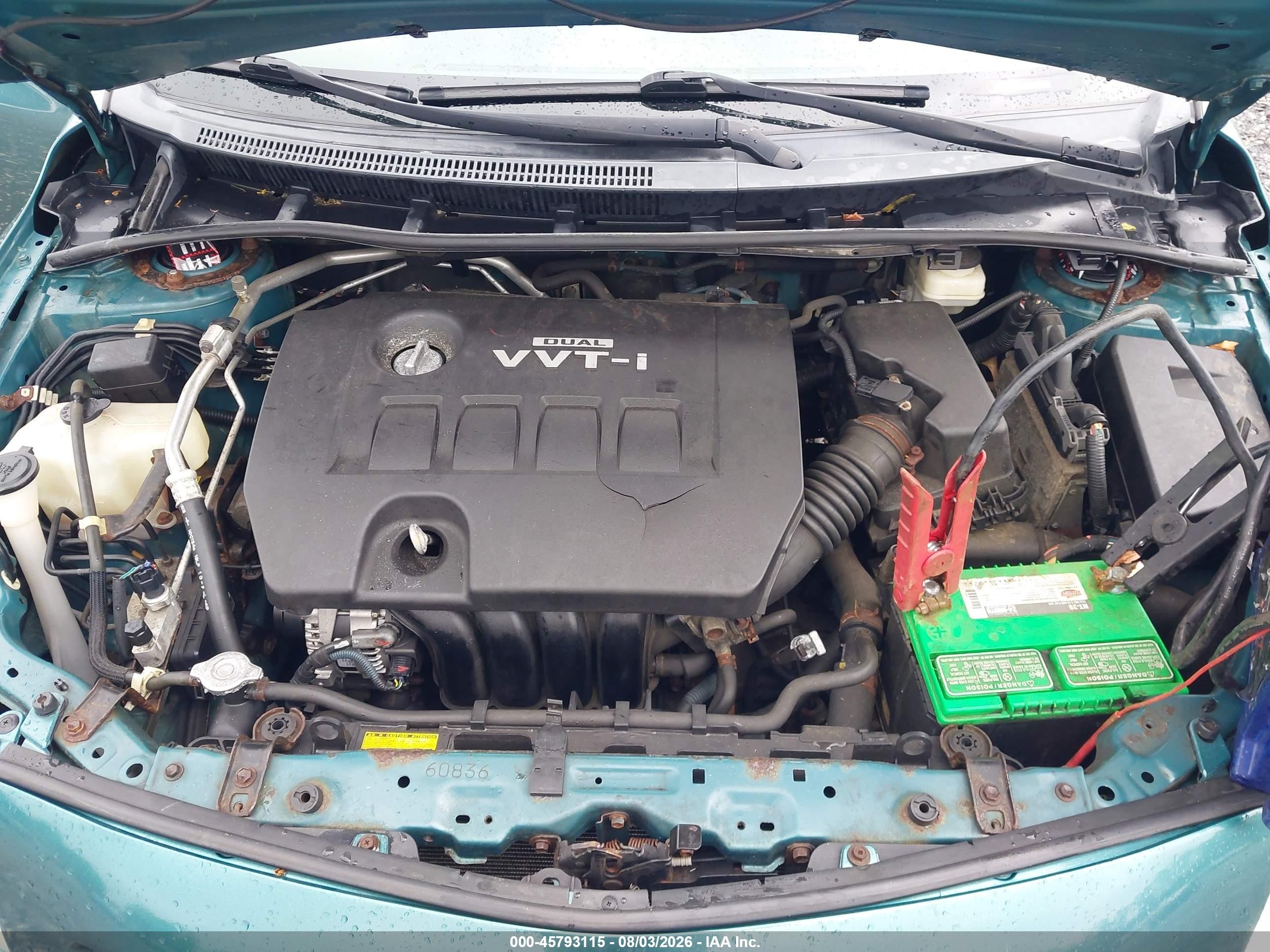 2010 Toyota Corolla Le Green vin: 2T1BU4EE9AC244536