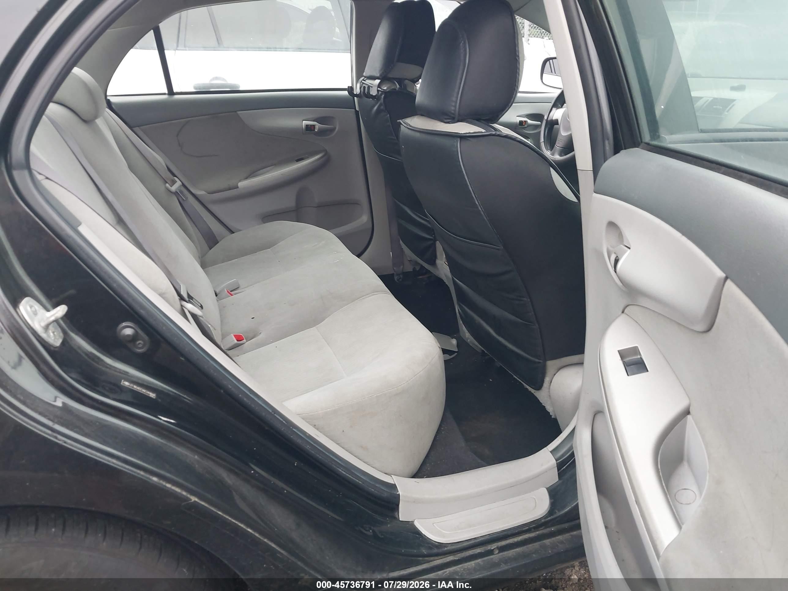 2010 Toyota Corolla Le Черный vin: 2T1BU4EE9AC249848