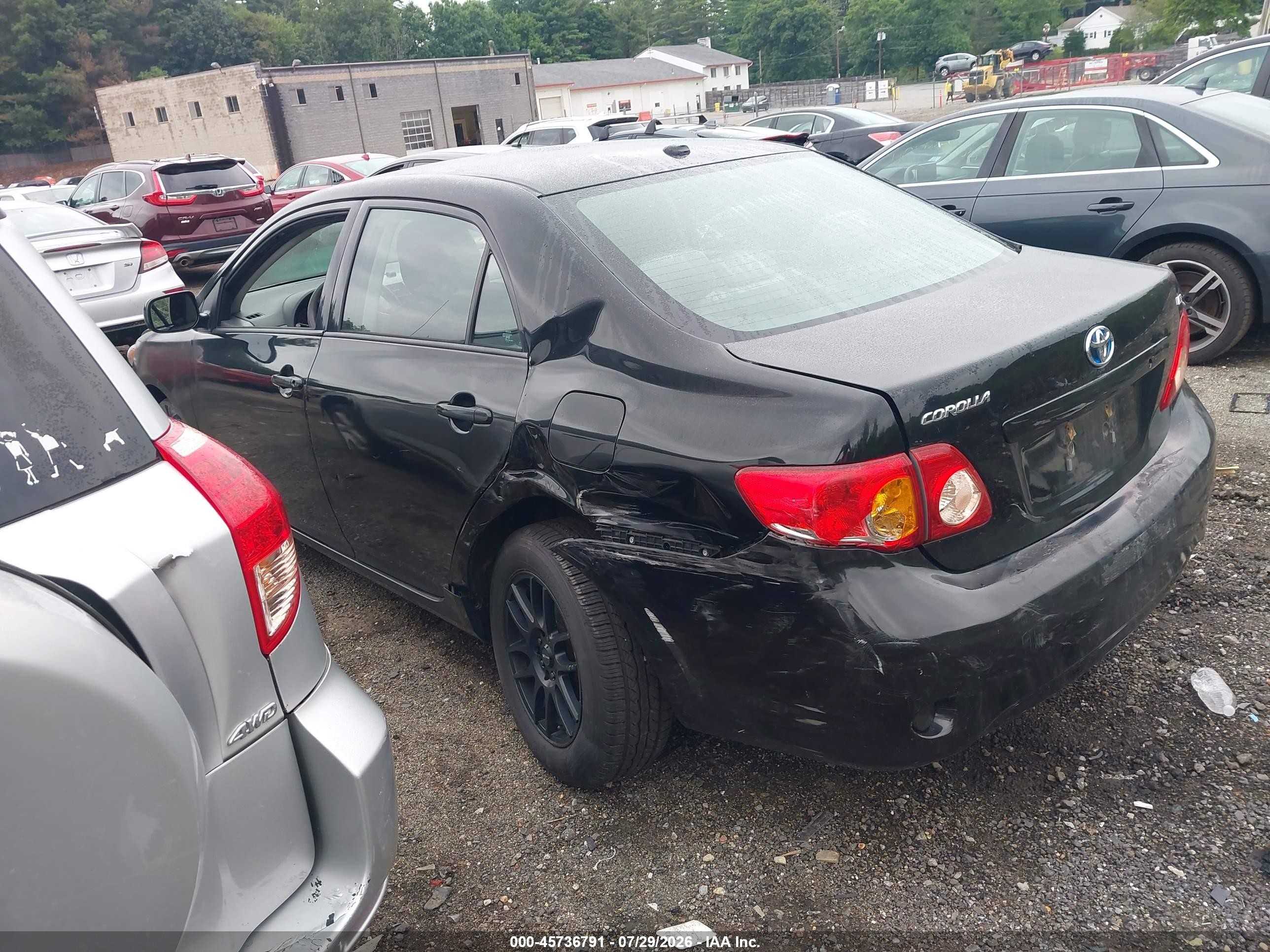 2010 Toyota Corolla Le Черный vin: 2T1BU4EE9AC249848