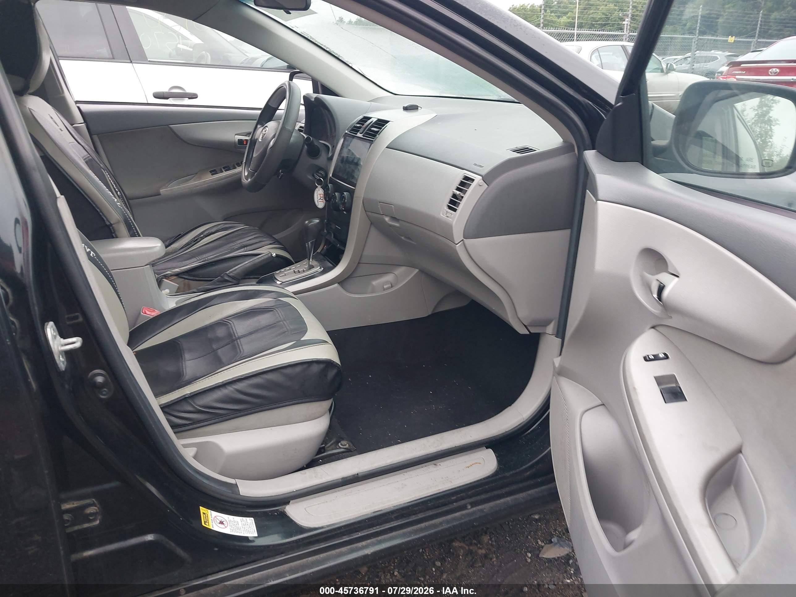 2010 Toyota Corolla Le Черный vin: 2T1BU4EE9AC249848