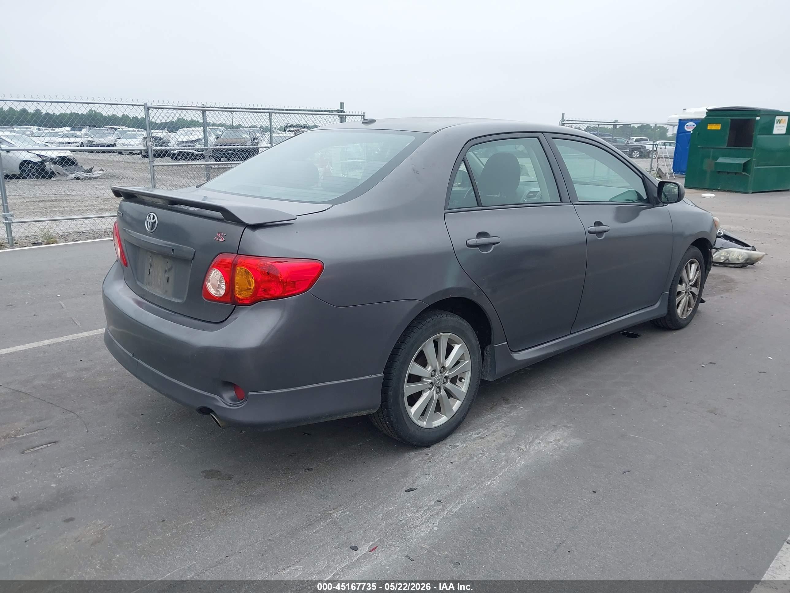2010 Toyota Corolla S Серый vin: 2T1BU4EE9AC256086