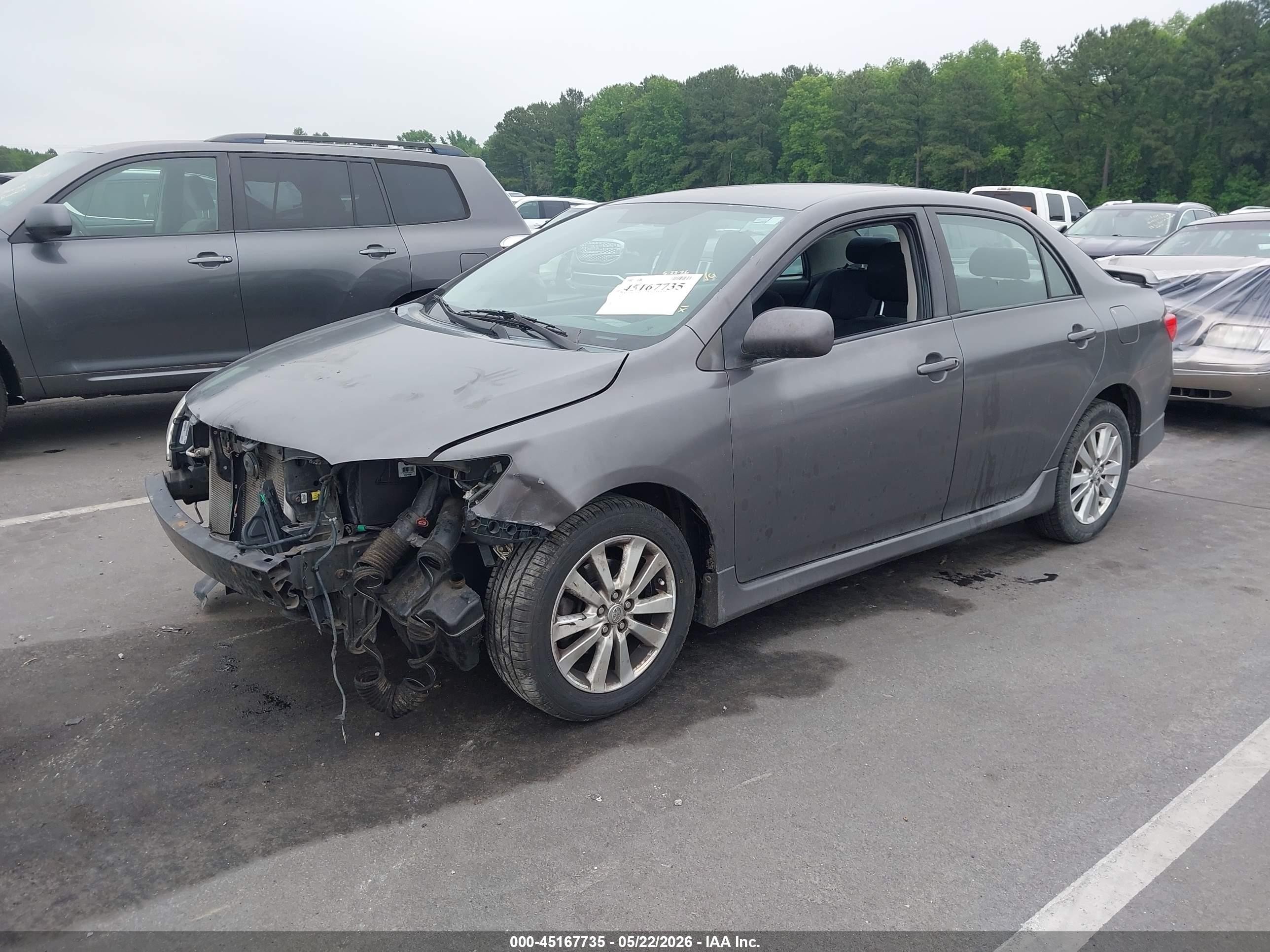 2010 Toyota Corolla S Серый vin: 2T1BU4EE9AC256086