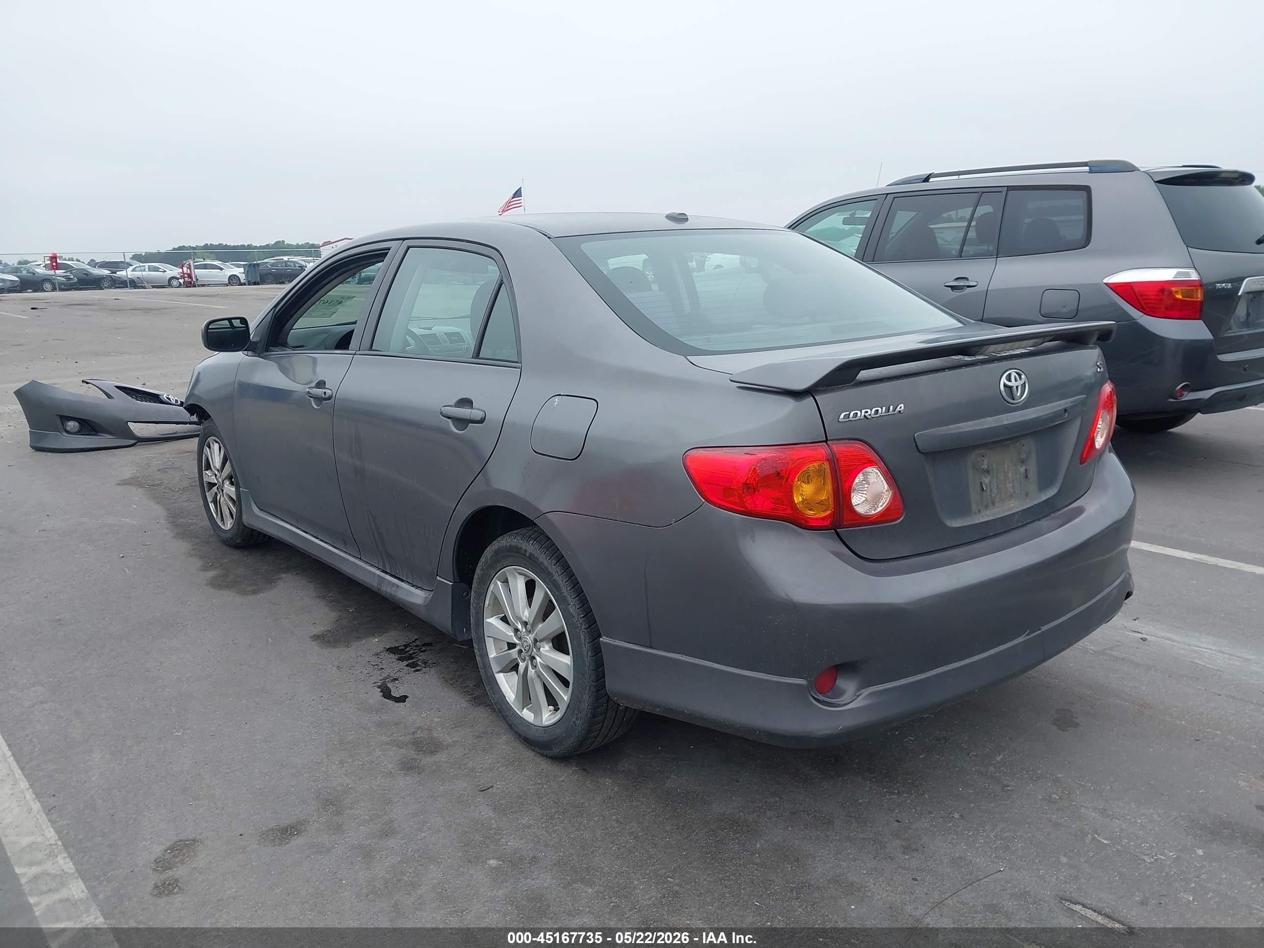 2010 Toyota Corolla S Серый vin: 2T1BU4EE9AC256086