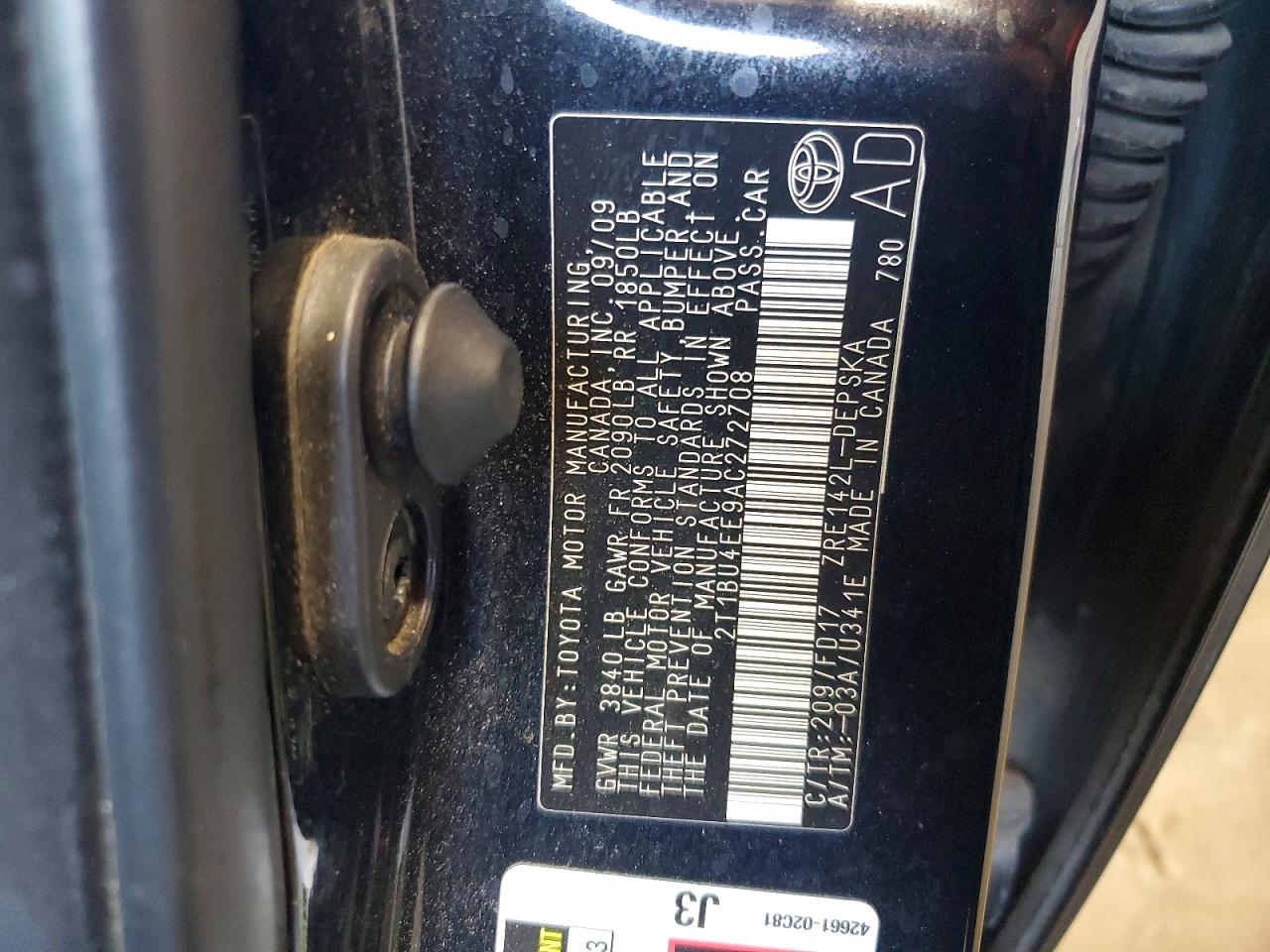 2010 Toyota Corolla S Черный vin: 2T1BU4EE9AC272708