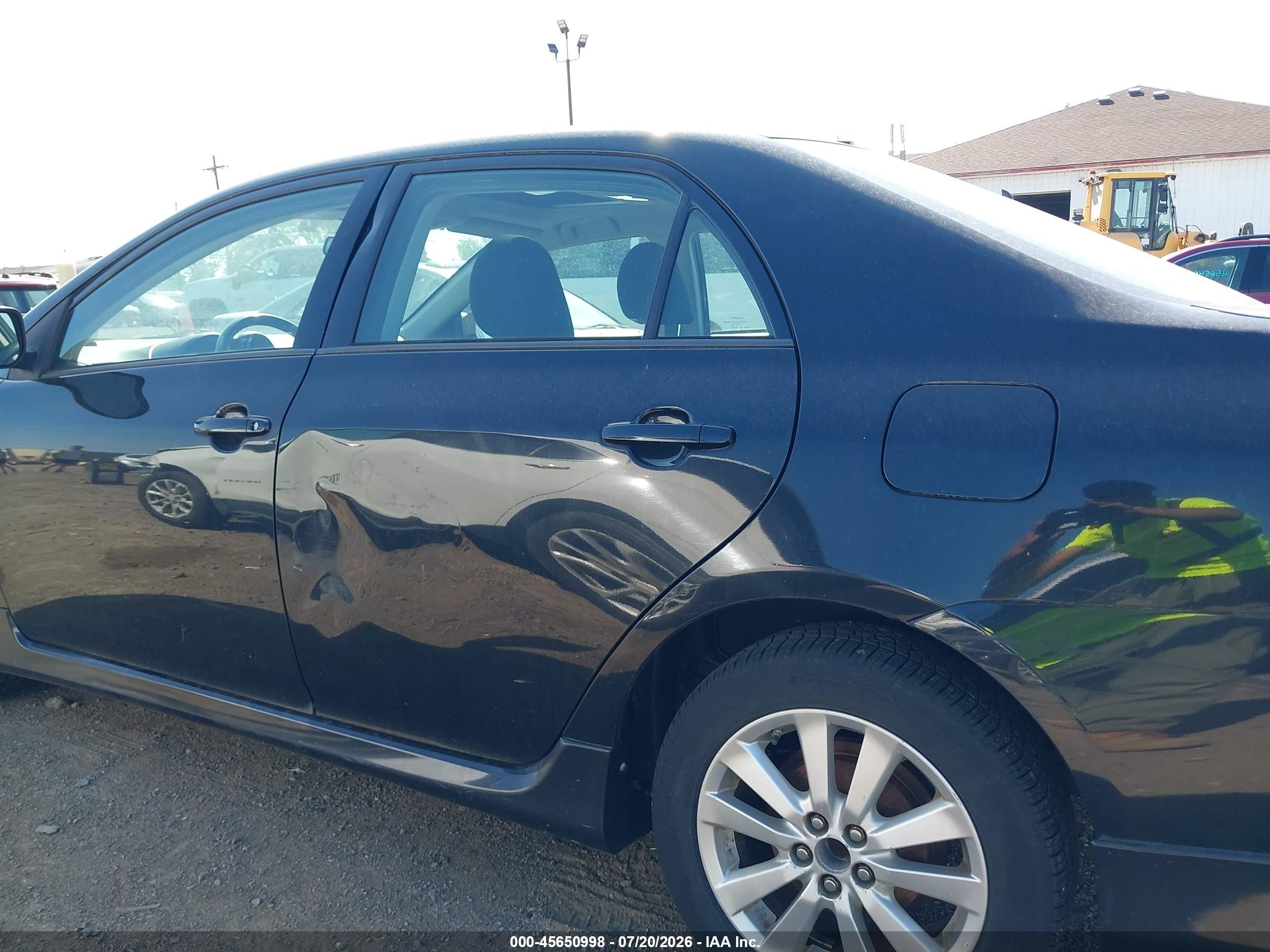 2010 Toyota Corolla S Black vin: 2T1BU4EE9AC297169