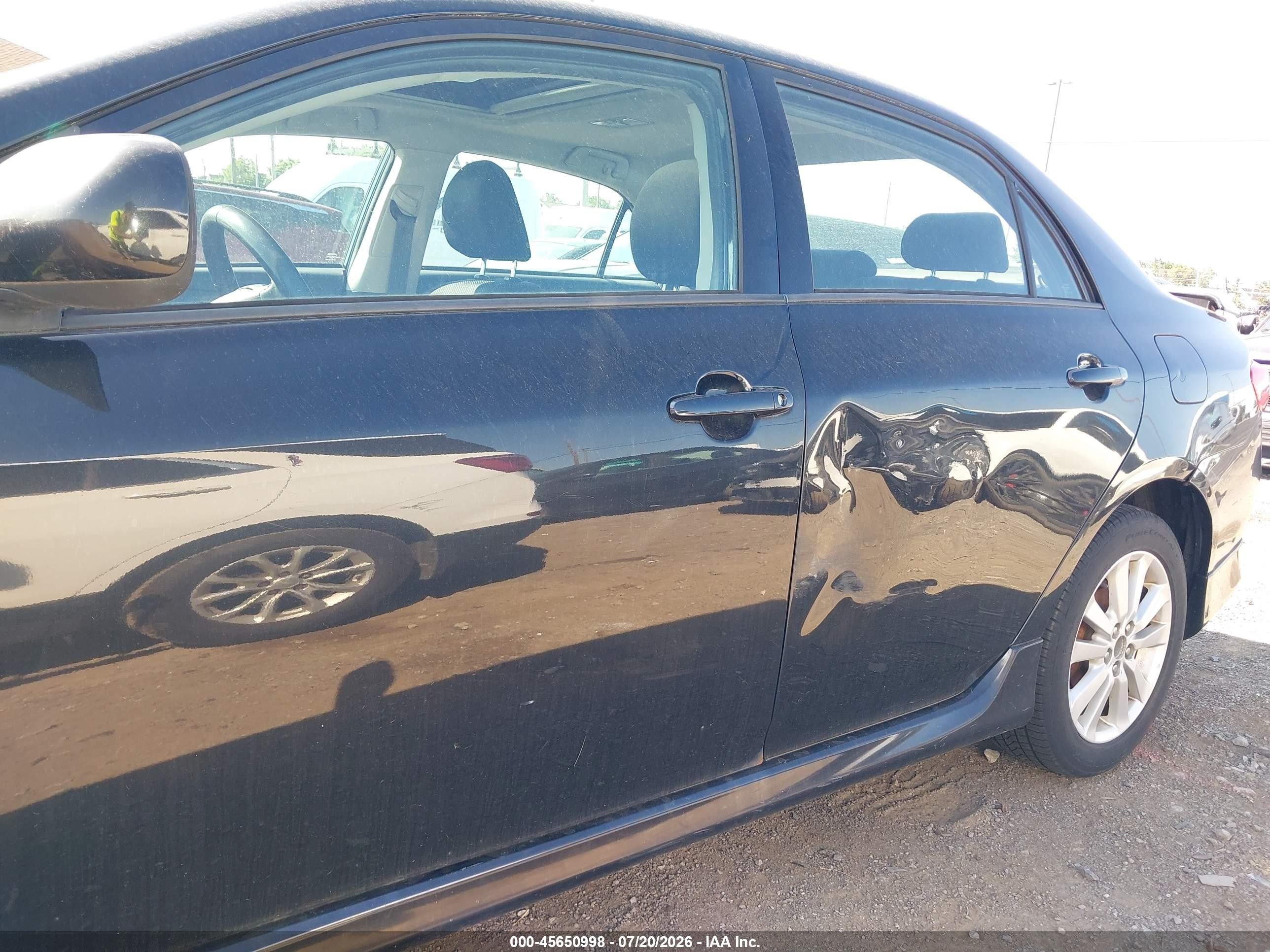 2010 Toyota Corolla S Black vin: 2T1BU4EE9AC297169