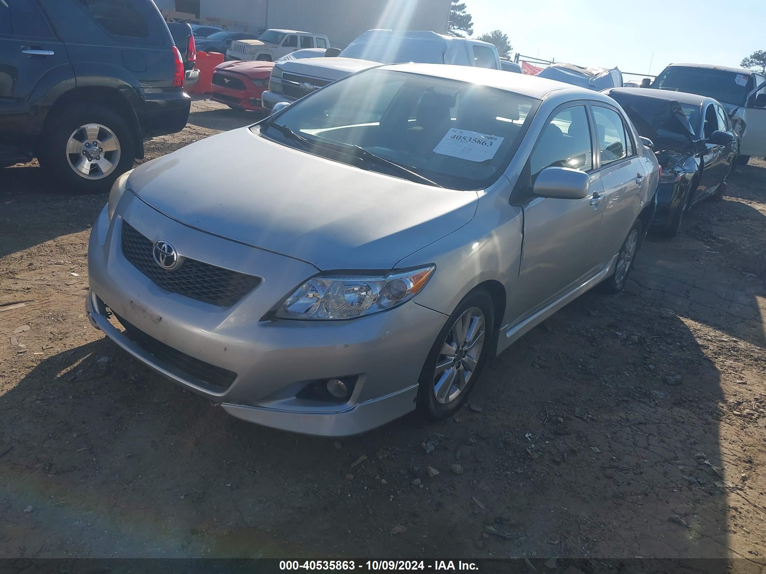 2010 Toyota Corolla S Silver vin: 2T1BU4EE9AC303388