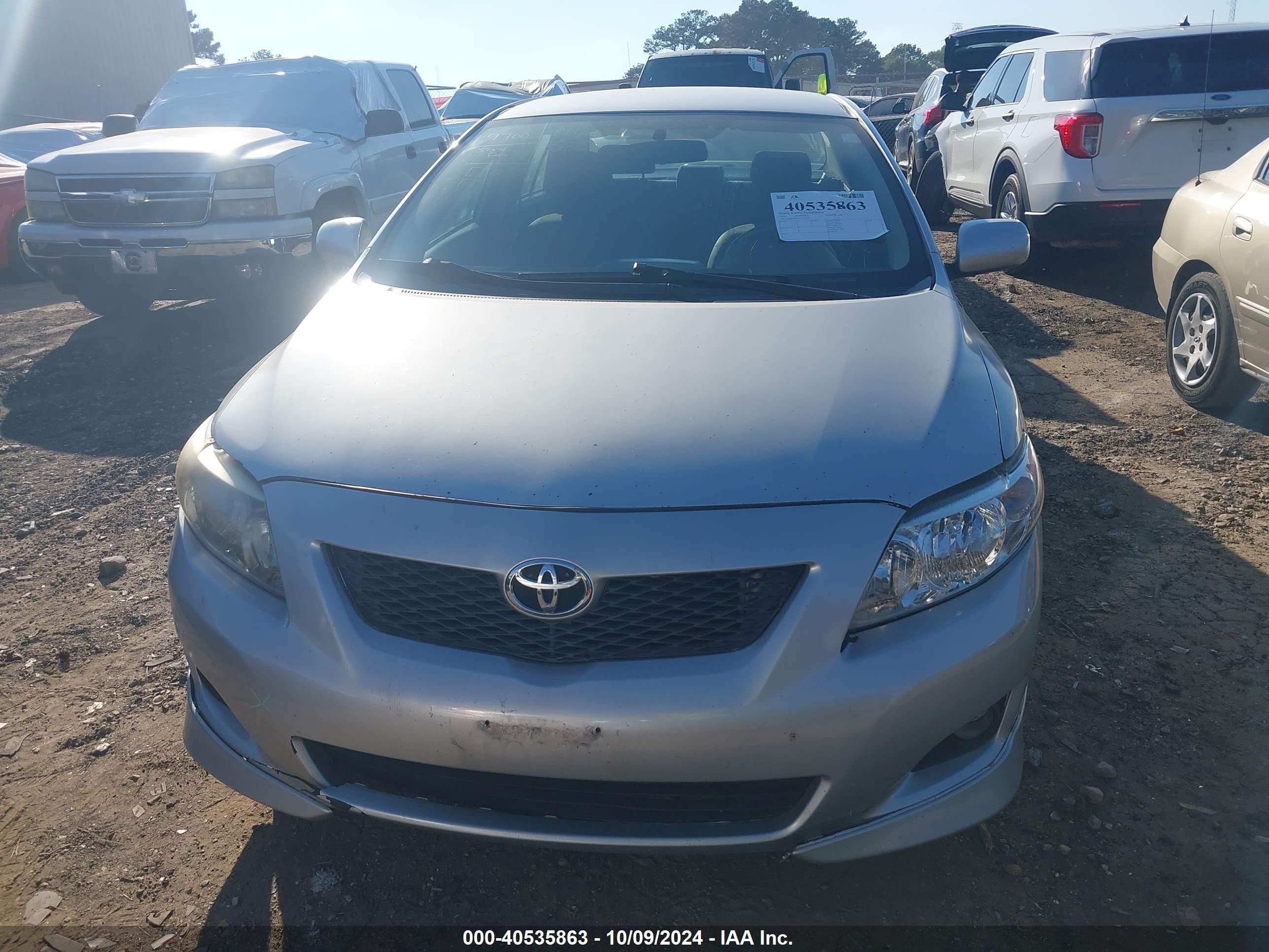 2010 Toyota Corolla S Silver vin: 2T1BU4EE9AC303388