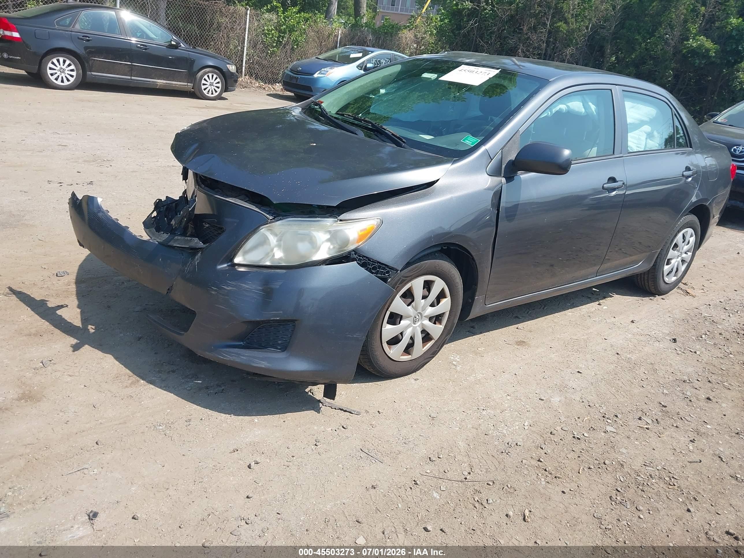 2010 Toyota Corolla Le Серый vin: 2T1BU4EE9AC323169