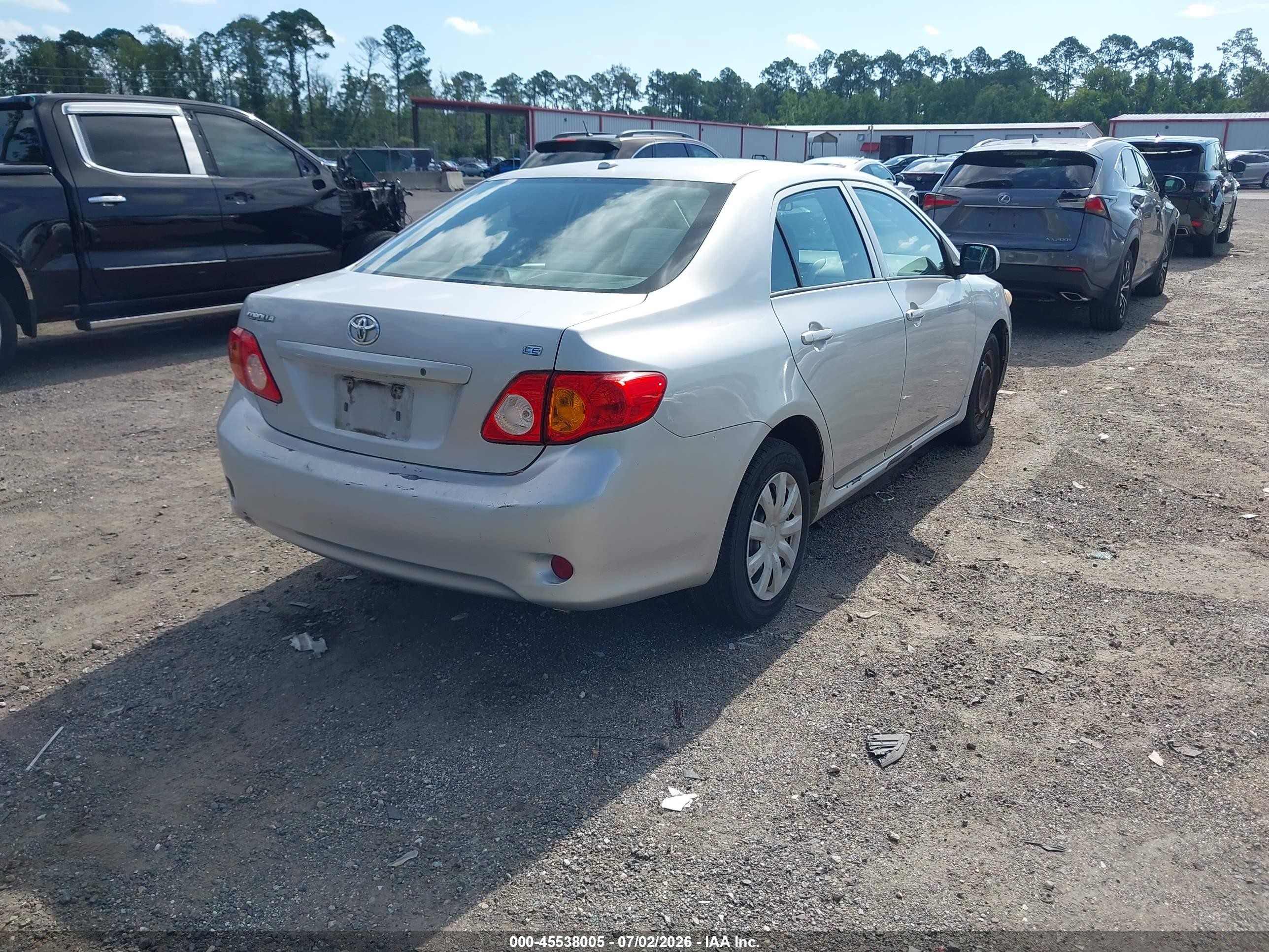 2010 Toyota Corolla Le Silver vin: 2T1BU4EE9AC337279