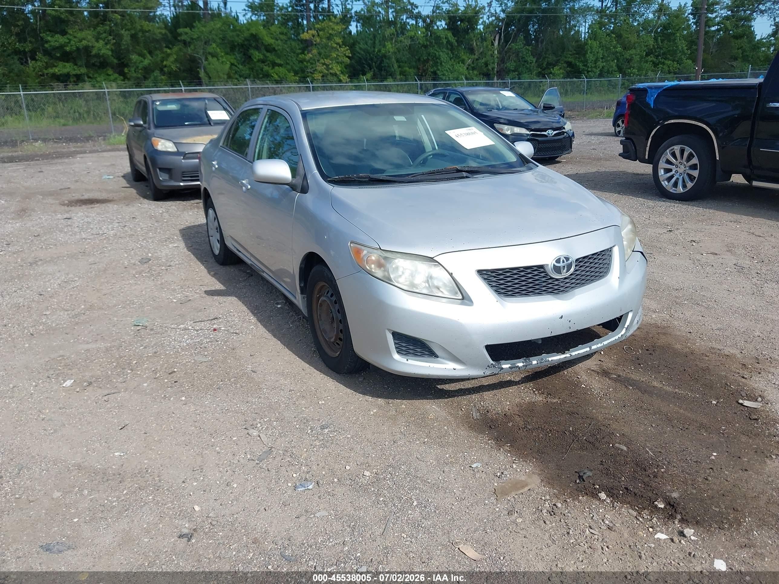2010 Toyota Corolla Le Silver vin: 2T1BU4EE9AC337279