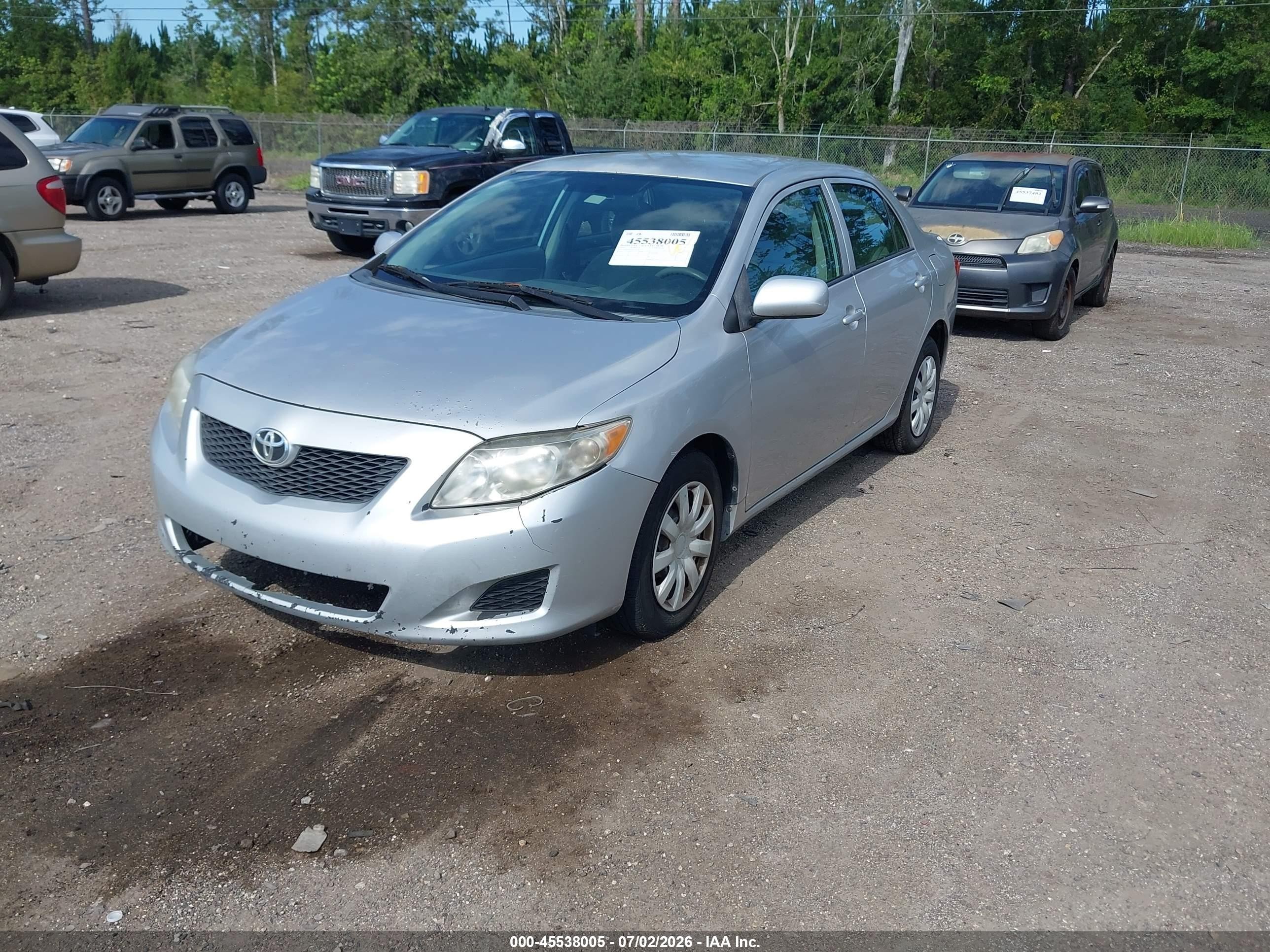 2010 Toyota Corolla Le Silver vin: 2T1BU4EE9AC337279