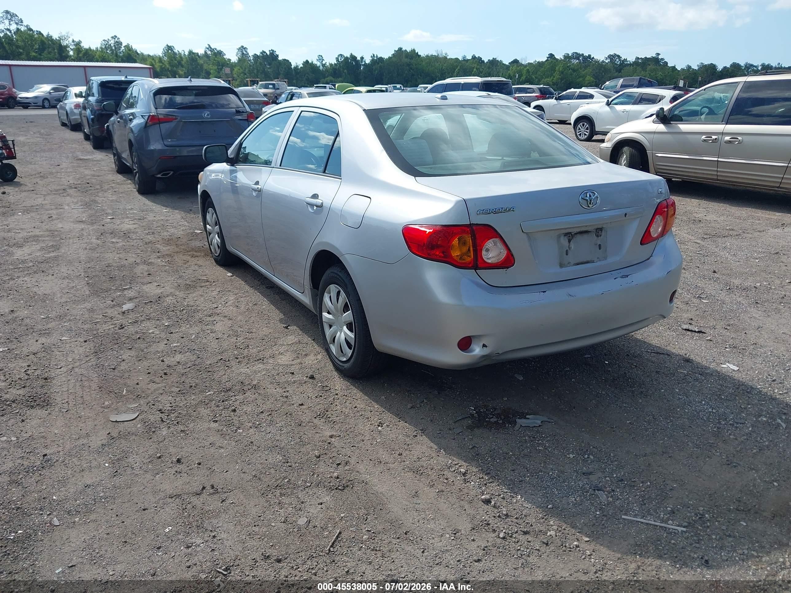 2010 Toyota Corolla Le Silver vin: 2T1BU4EE9AC337279
