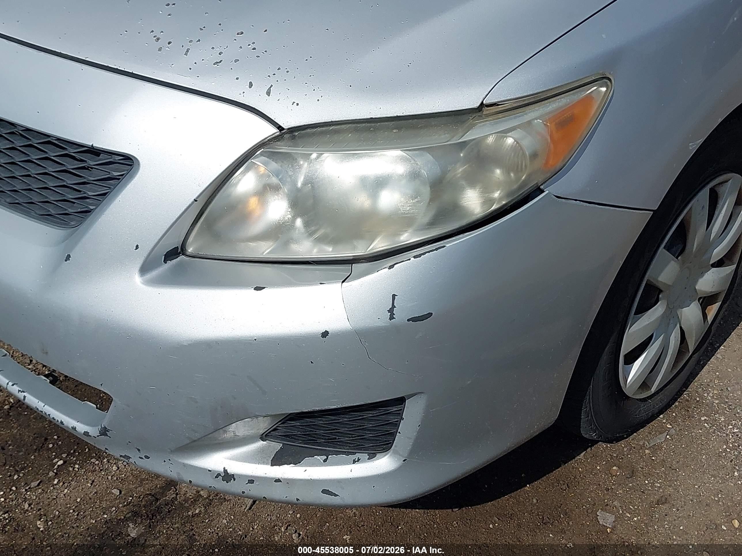 2010 Toyota Corolla Le Silver vin: 2T1BU4EE9AC337279