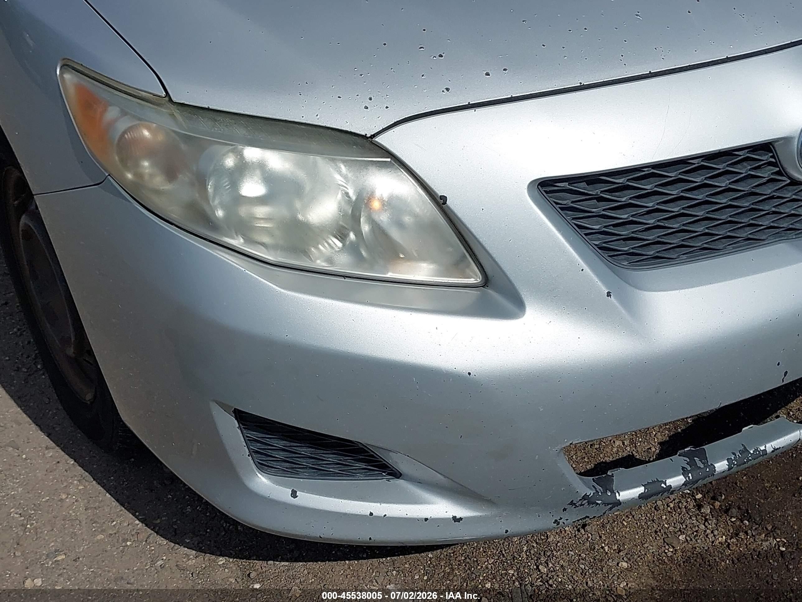2010 Toyota Corolla Le Silver vin: 2T1BU4EE9AC337279