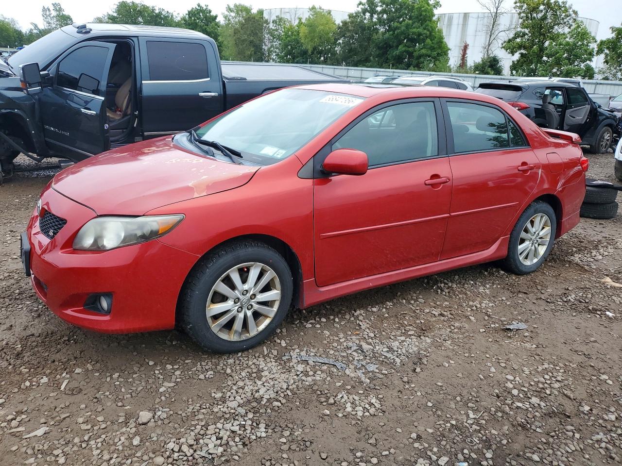 2010 Toyota Corolla S Red vin: 2T1BU4EE9AC352672