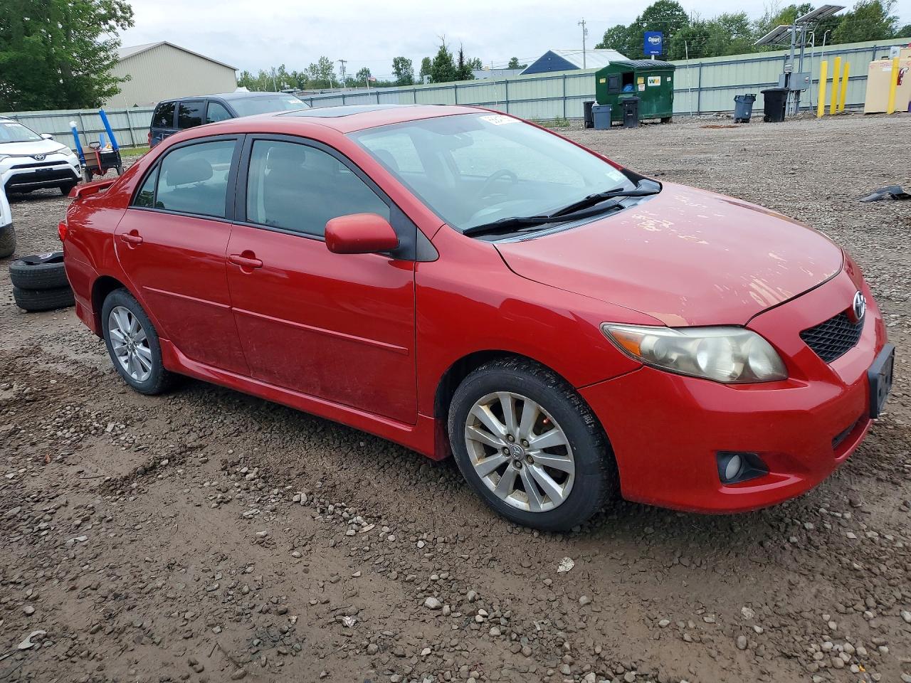 2010 Toyota Corolla S Красный vin: 2T1BU4EE9AC352672