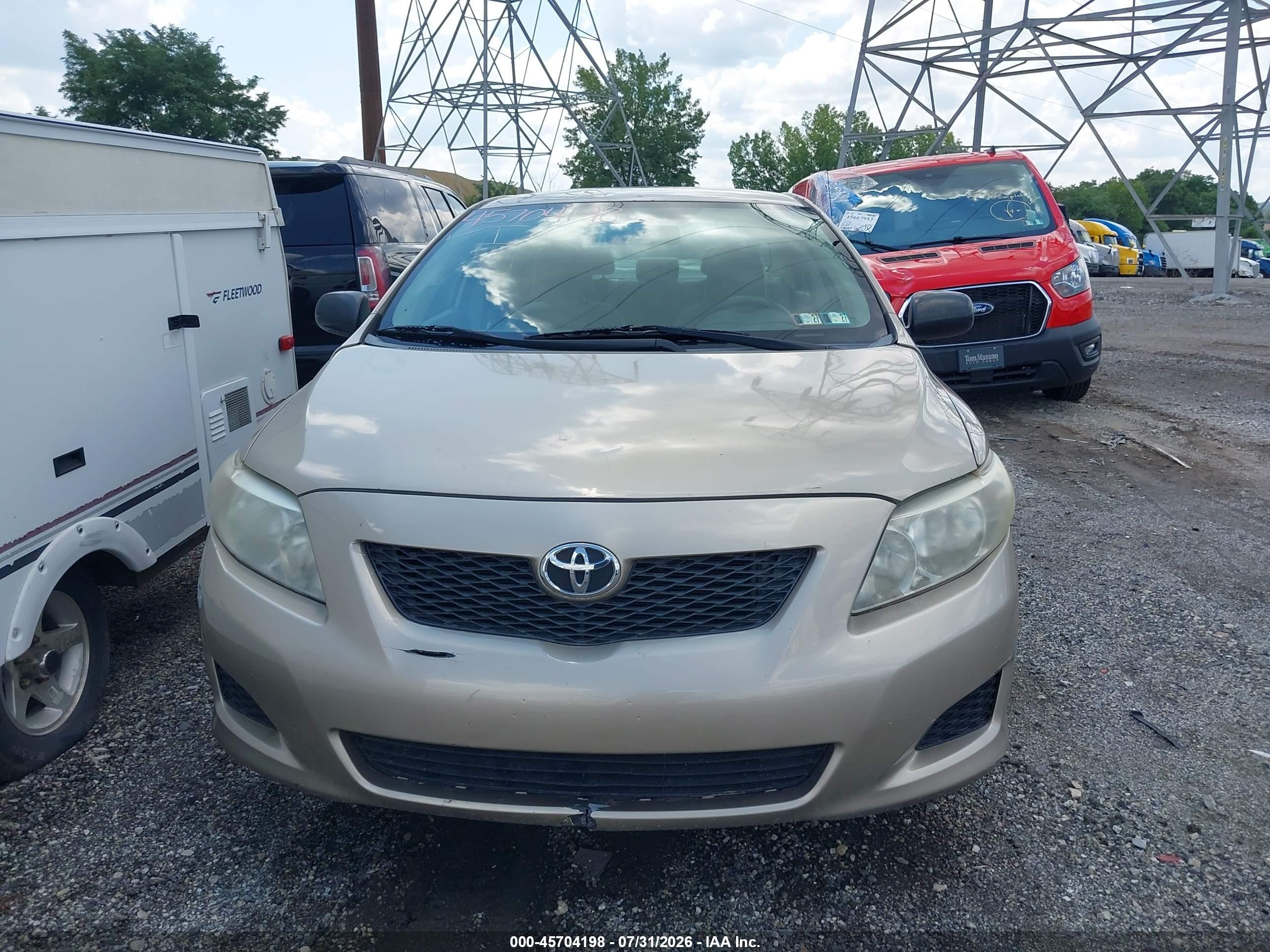 2010 Toyota Corolla Le Tan vin: 2T1BU4EE9AC363252