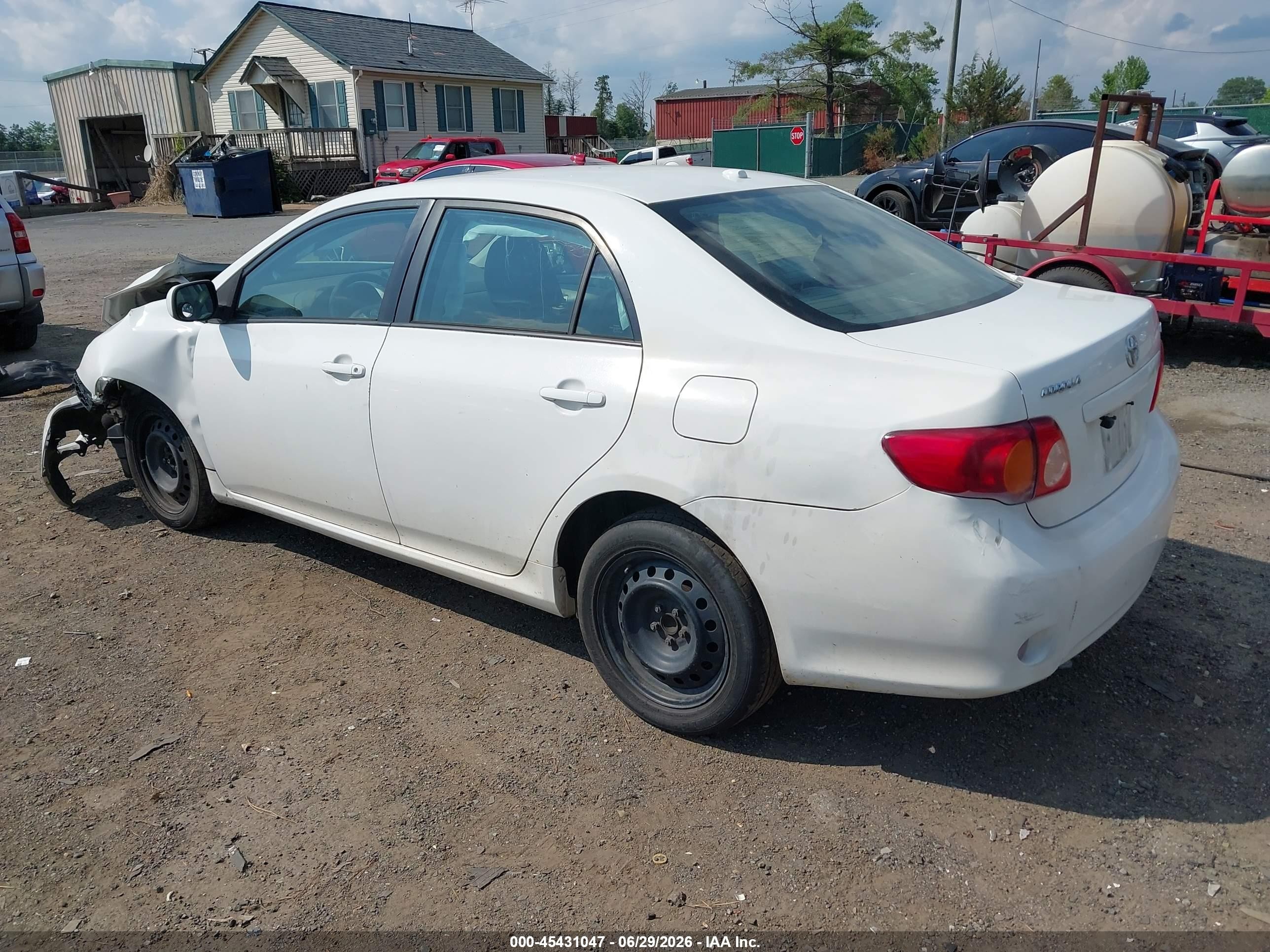 2010 Toyota Corolla Xle White vin: 2T1BU4EE9AC370363