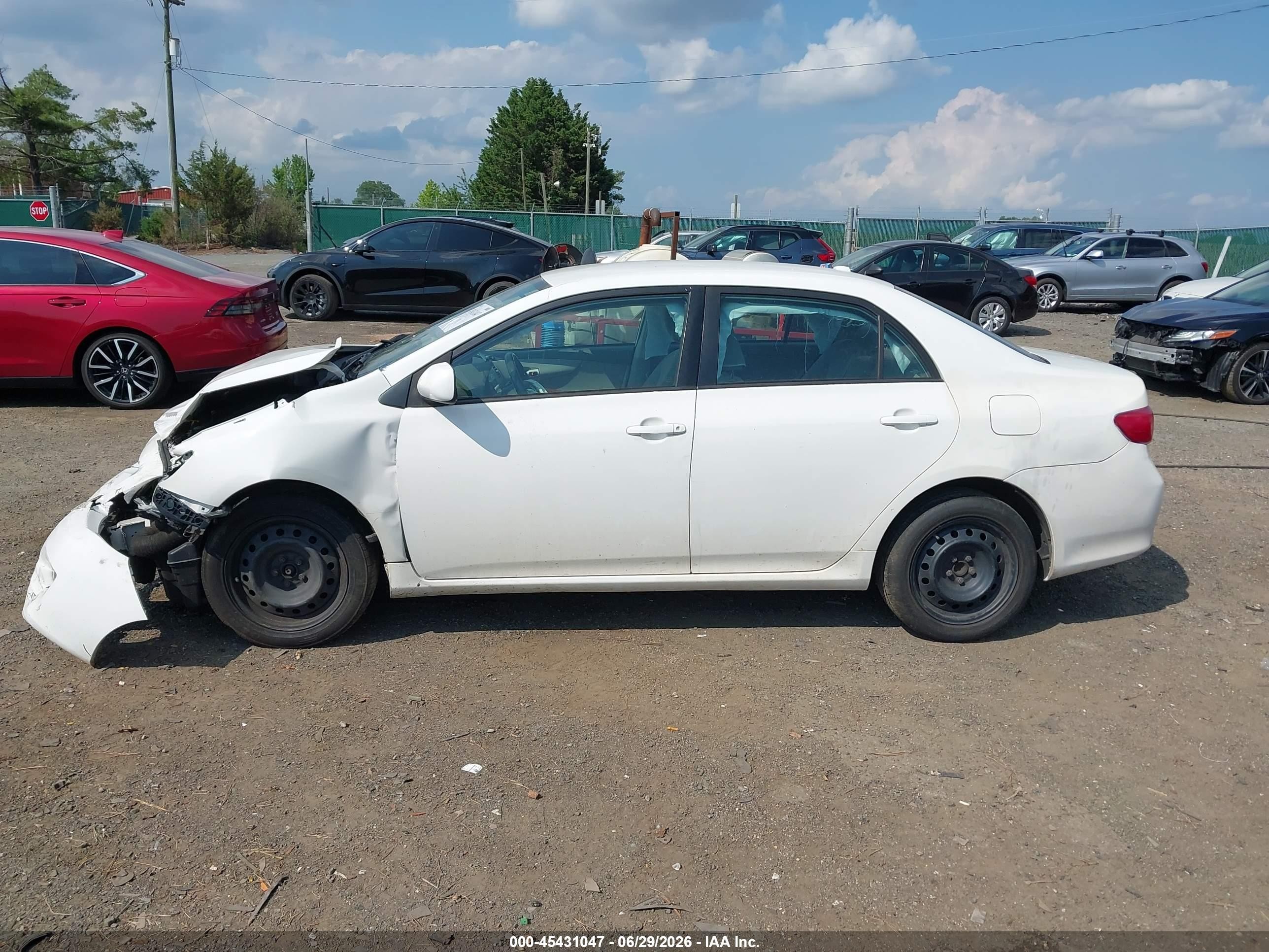 2010 Toyota Corolla Xle White vin: 2T1BU4EE9AC370363